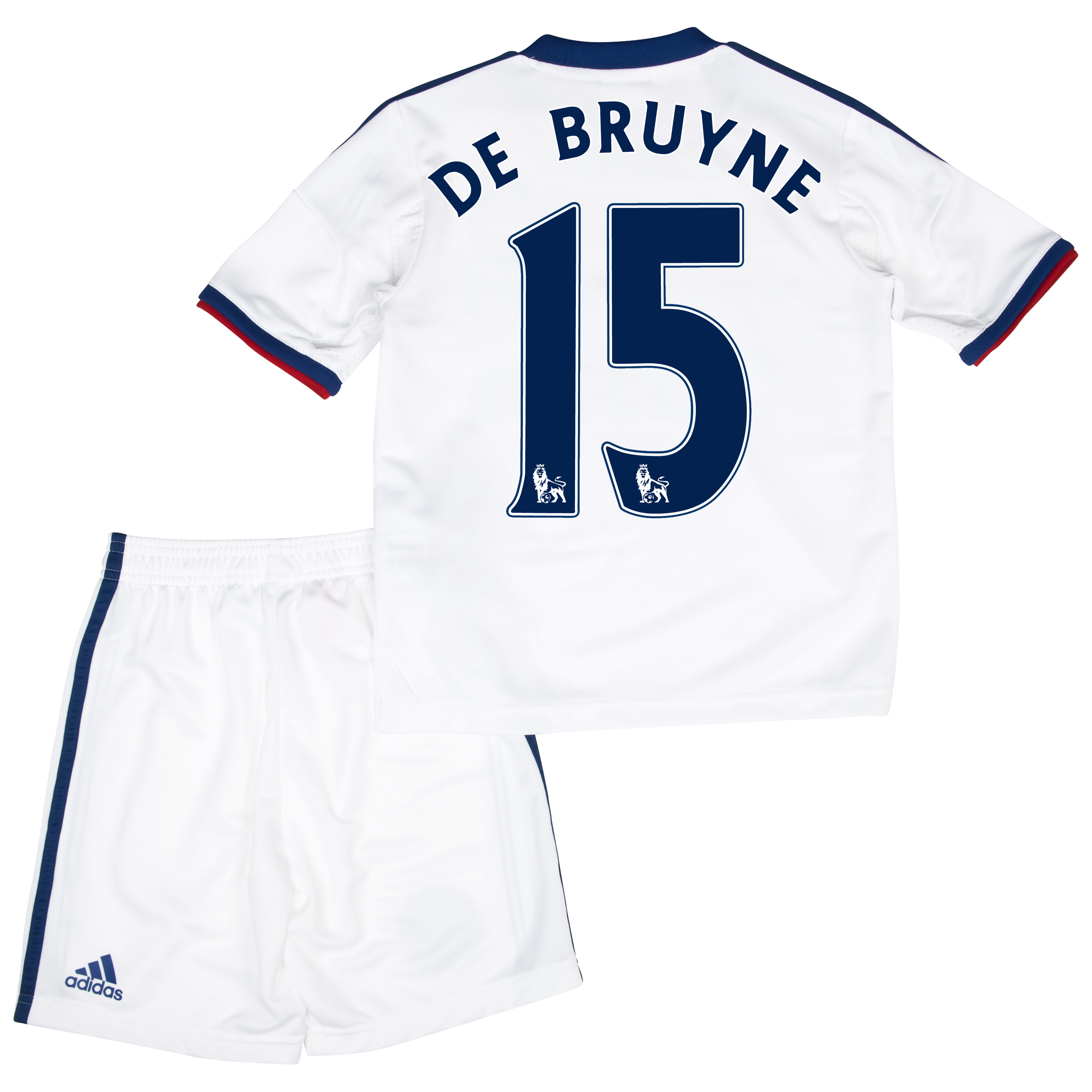 Chelsea Away Mini Kit 2013/14 with De Bruyne 15 printing