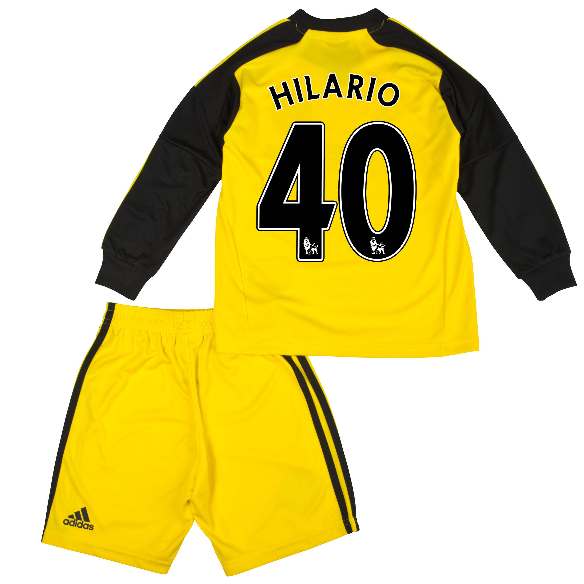 Chelsea Home Goalkeeper Mini Kit 2013/14 with Hilario 40 printing