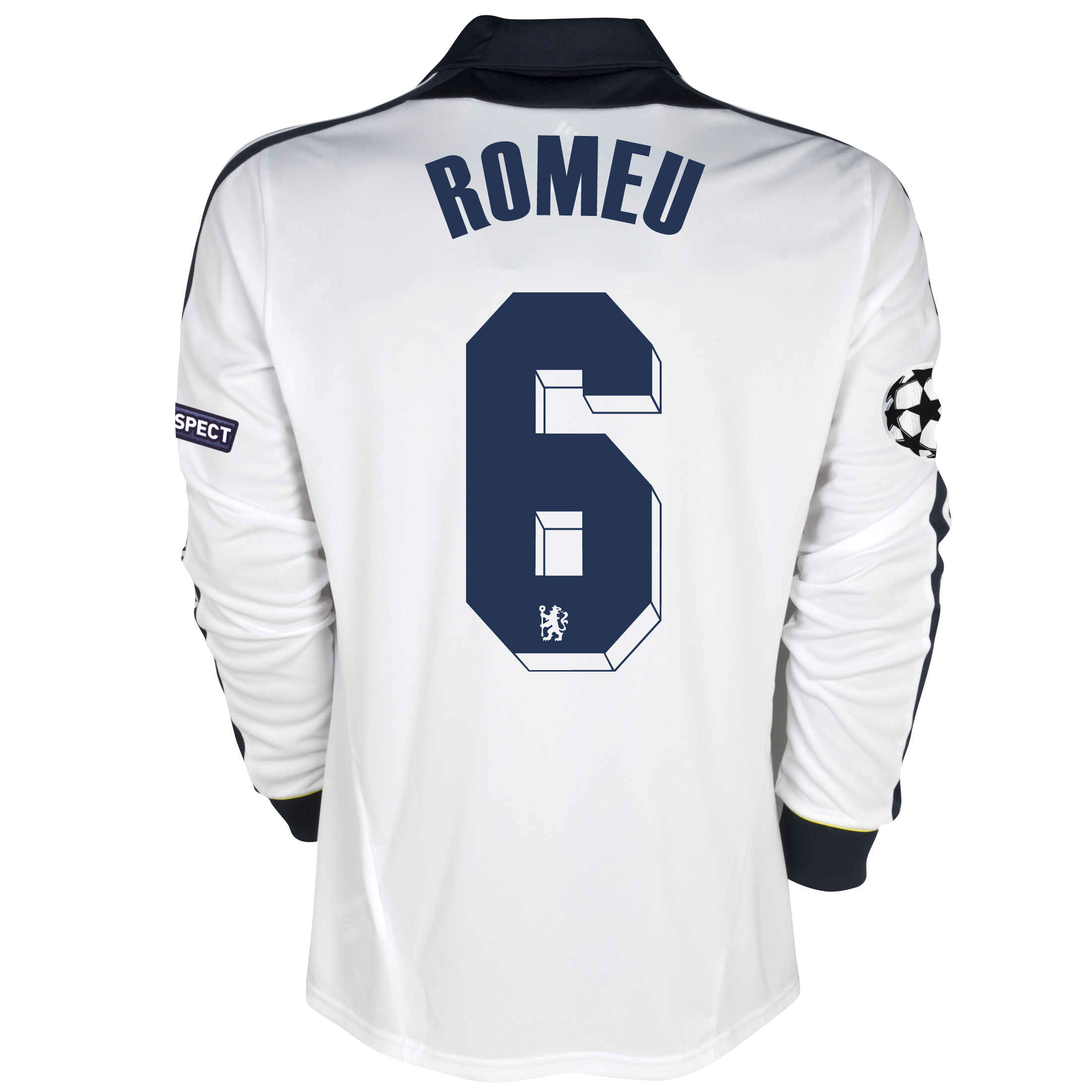 Chelsea UEFA Champions League Third Shirt 2011~12 Long Sleeve with Romeu 6 printing