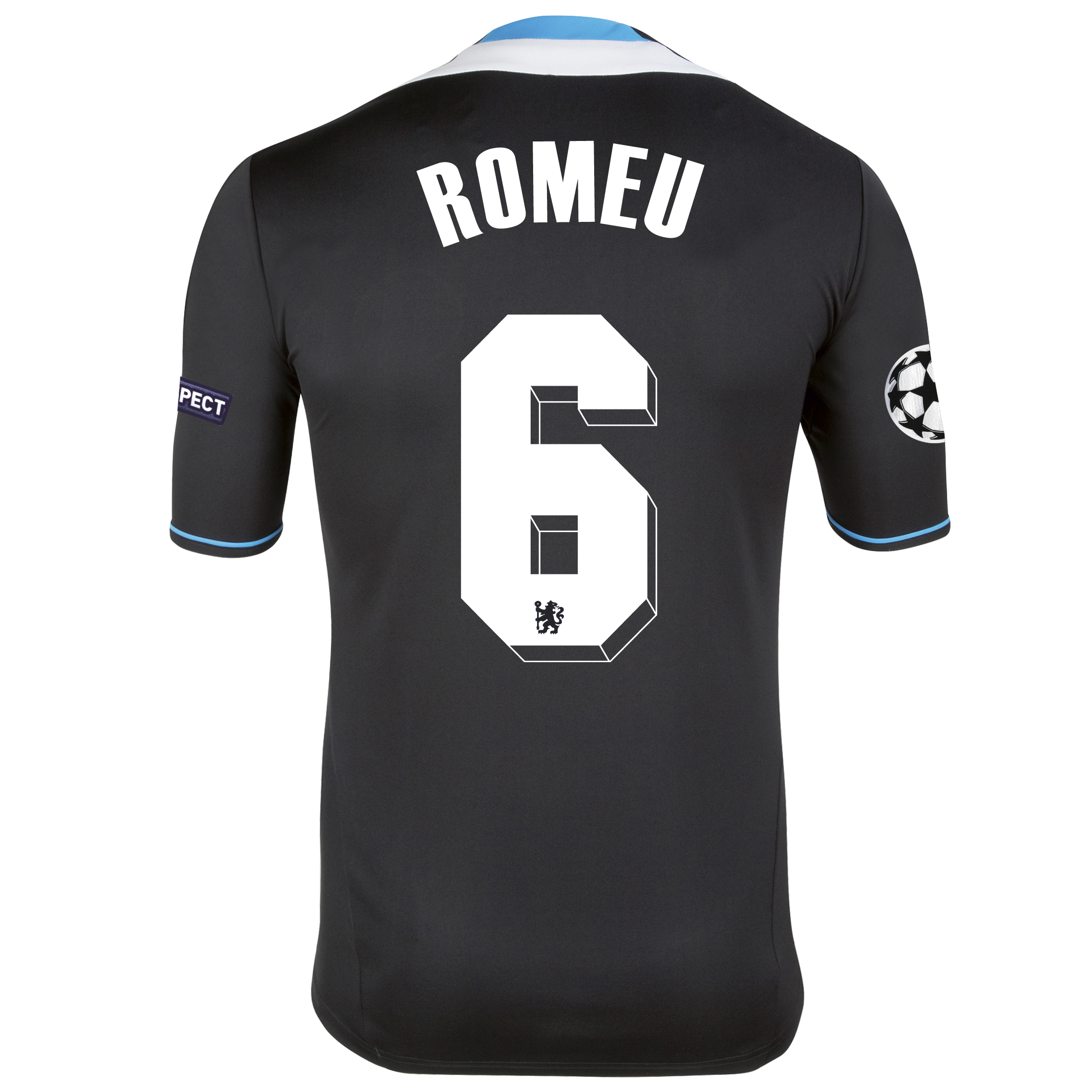 Chelsea UEFA Champions League Away Shirt 2011/12 - Womens with Romeu 6 printing.
