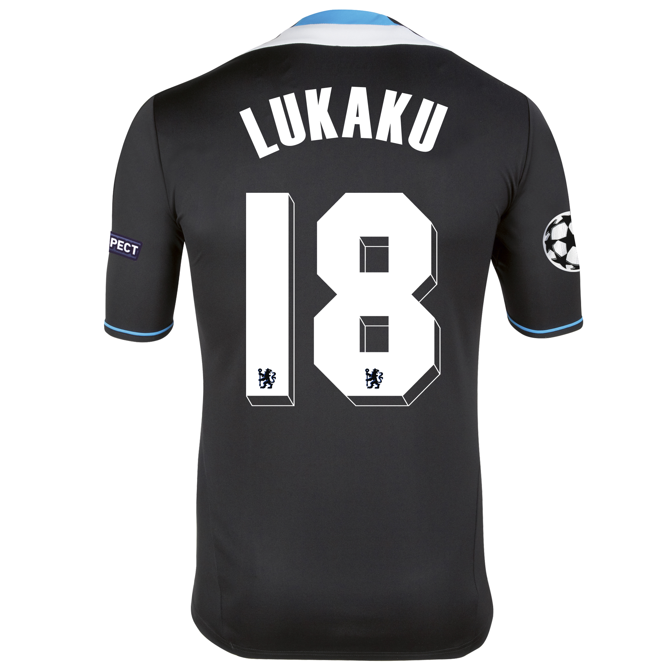 Chelsea UEFA Champions League Away Shirt 2011~12 Womens with Lukaku 18 printing