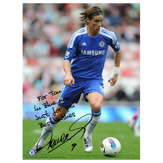 Chelsea Personalised Fernando Torres In Action 5 Poster