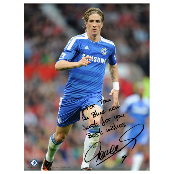 Chelsea Personalised Fernando Torres In Action 6 Poster
