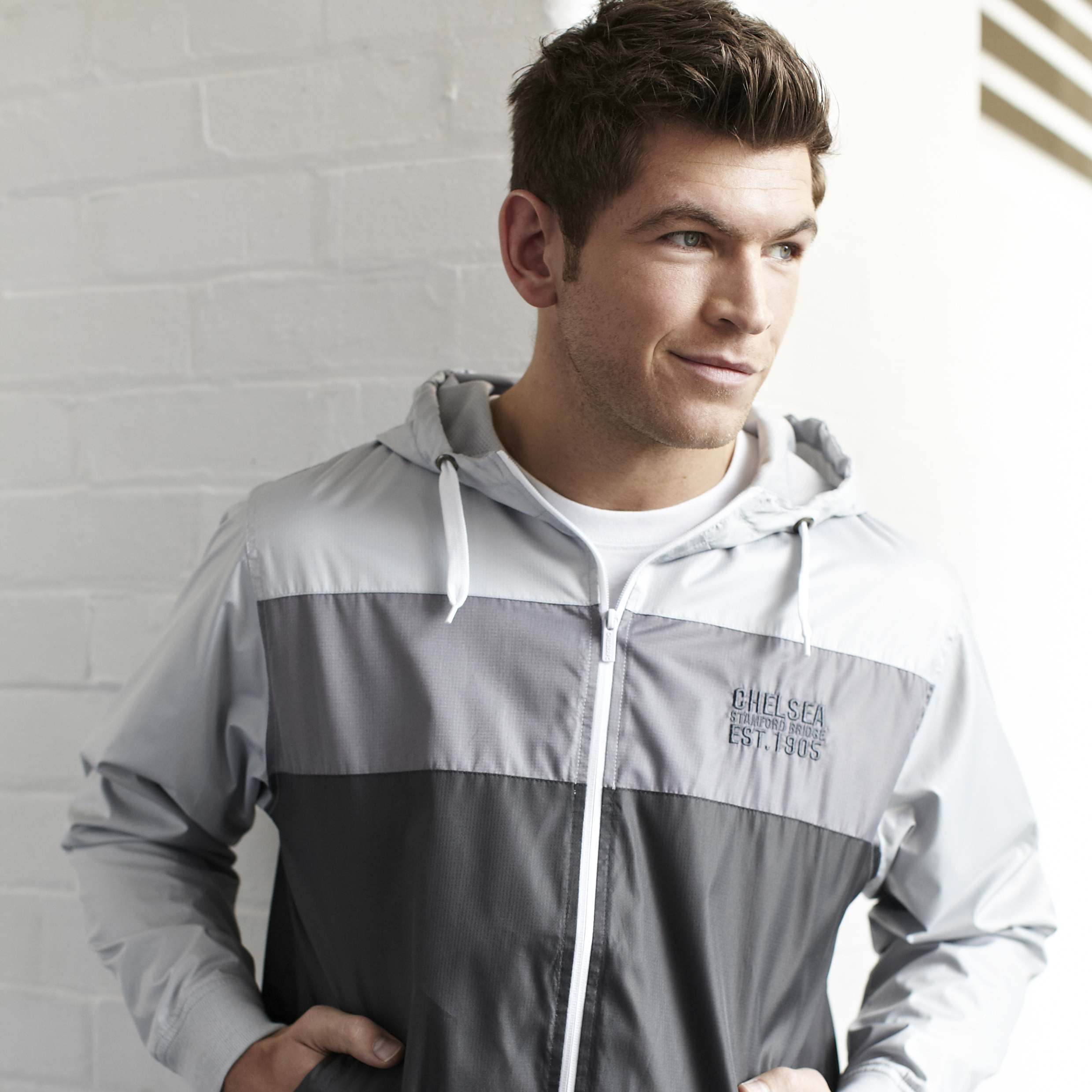 Chelsea Classic Panelled Shower Jacket - Carbon - Mens
