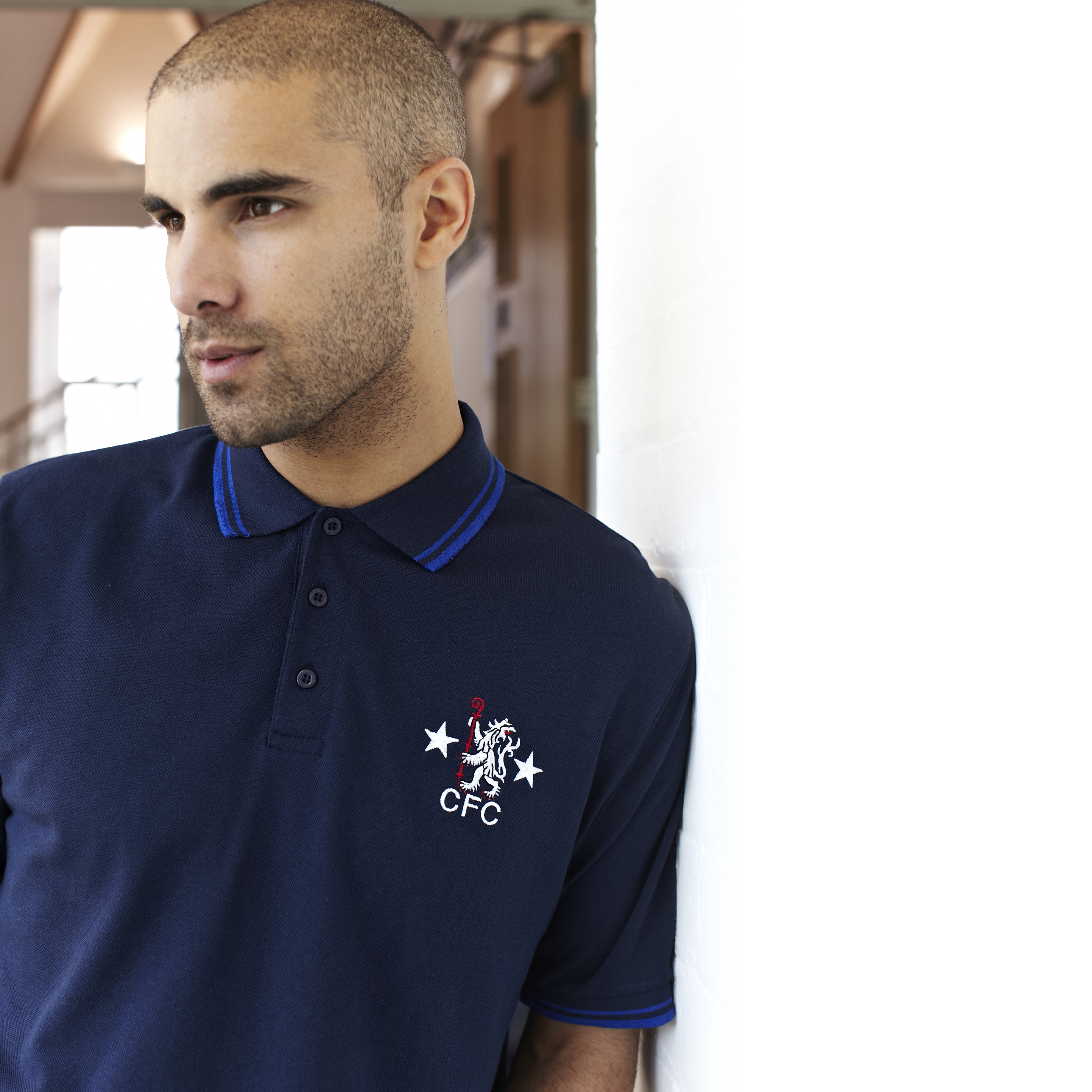 Chelsea Retro Tipped Collar Polo - OT Navy - Mens