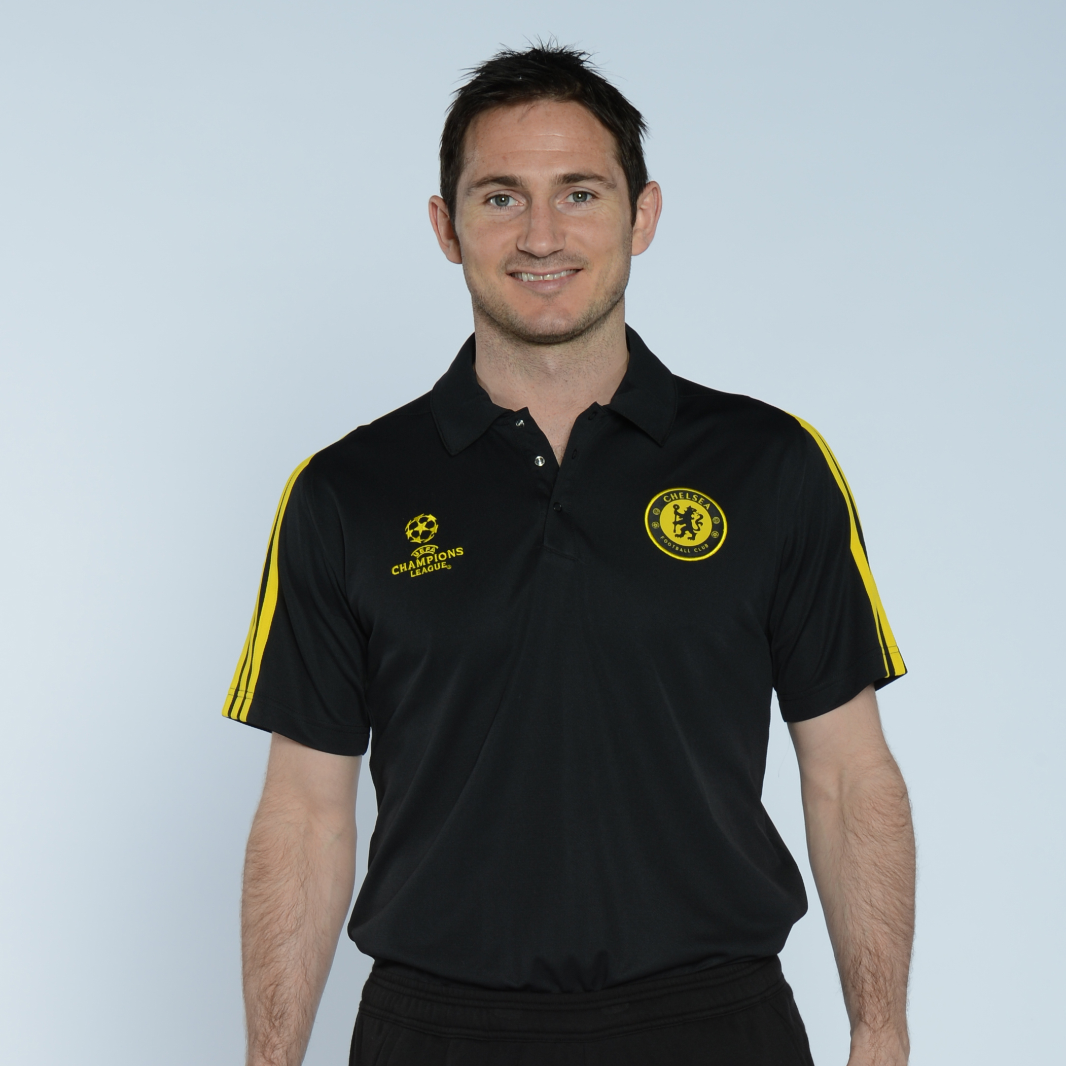 adidas Chelsea UCL Training Polo - Black/Sun