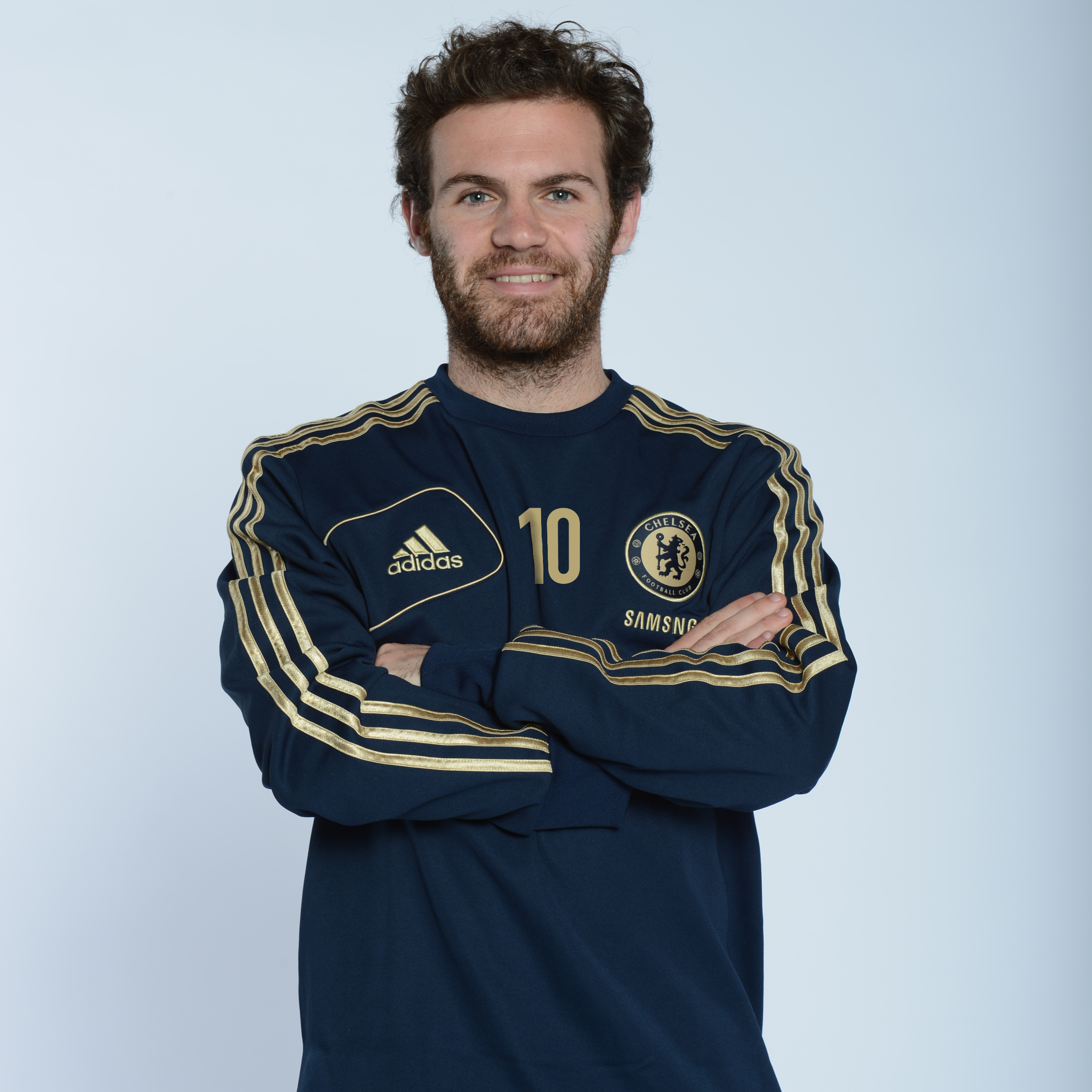 adidas Chelsea Training Sweat Top - Collegiate Navy/Light Football Gold