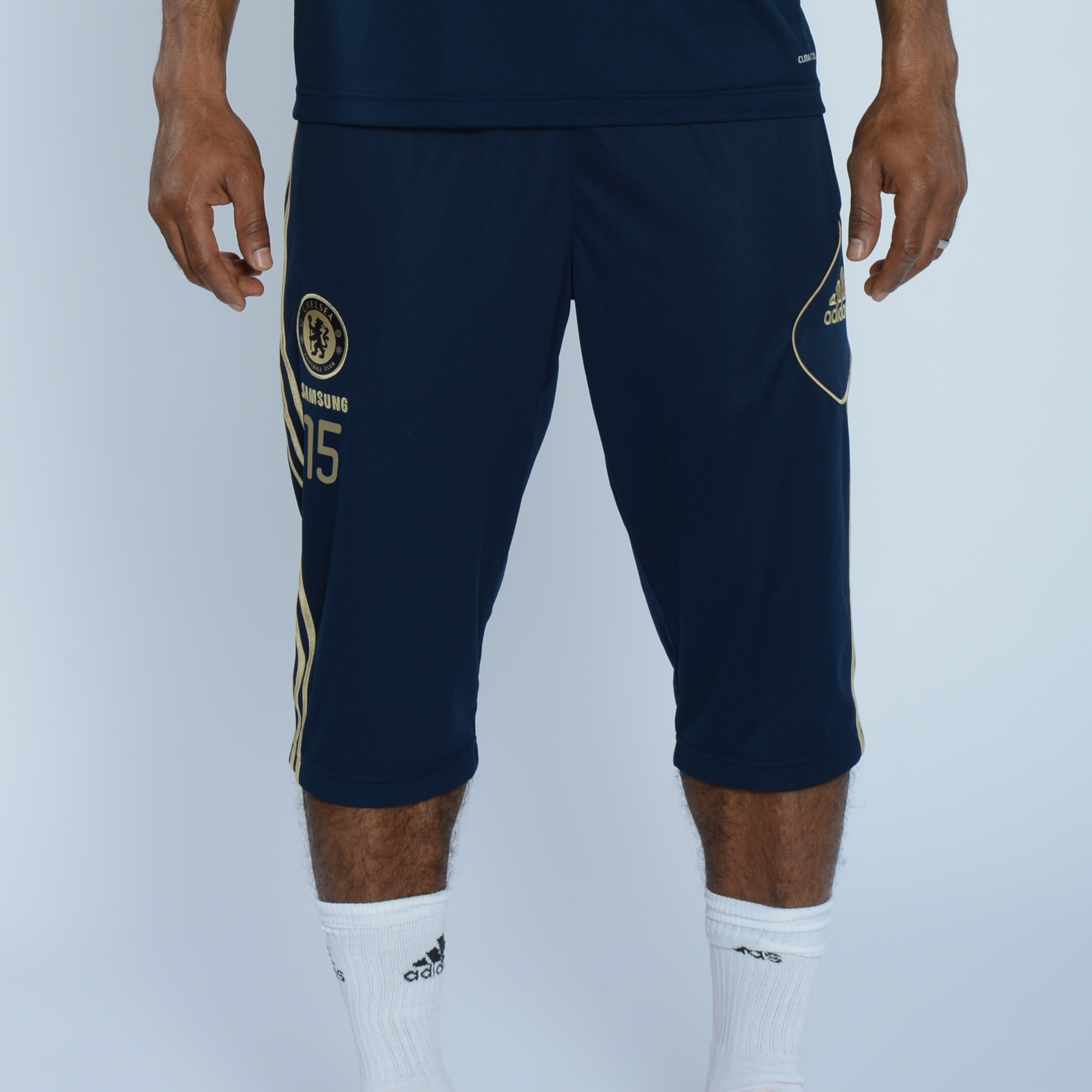 adidas Chelsea Training 3/4 Pant - Collegiate Navy/Light Football Gold