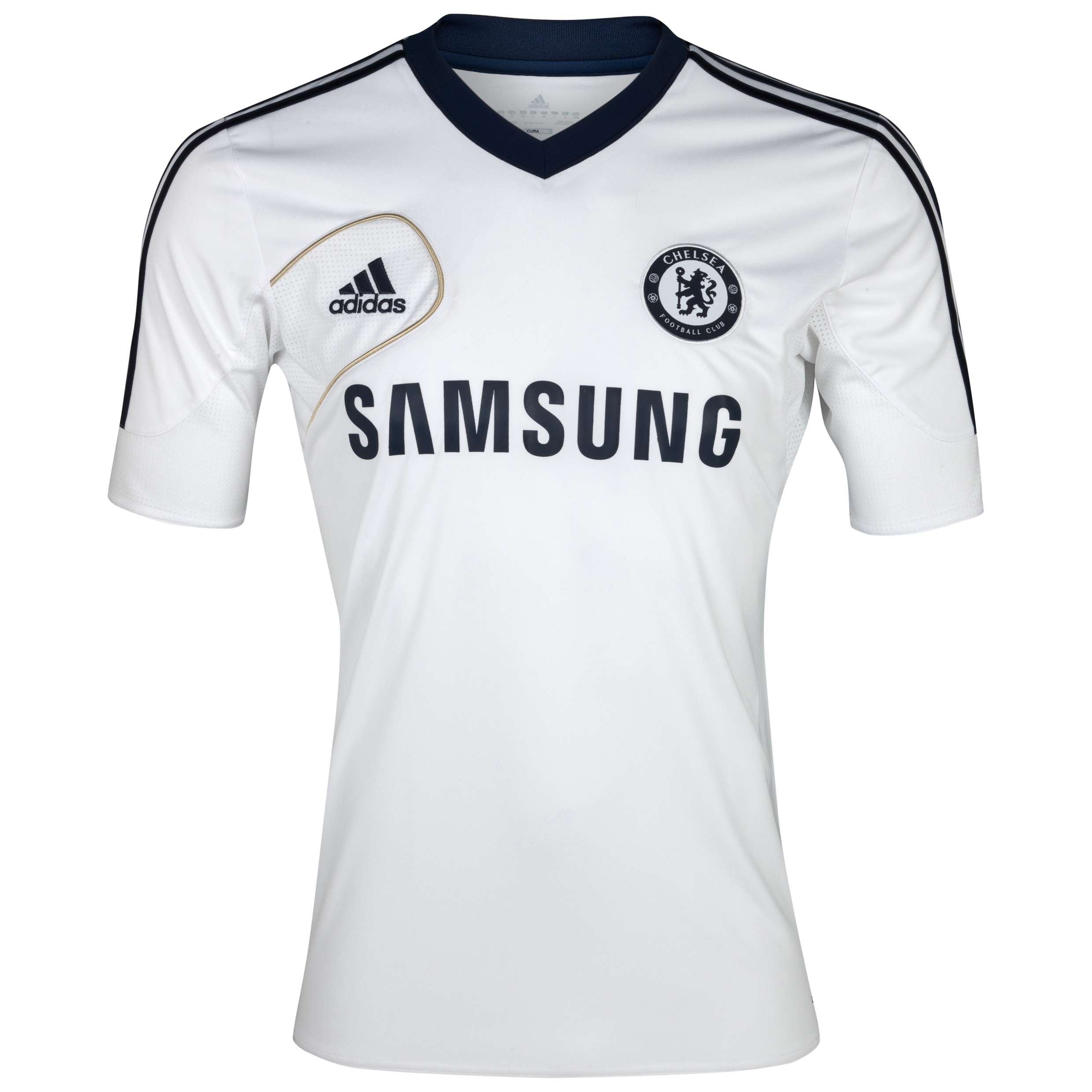adidas Chelsea Training Jersey - White/Collegiate Navy/Light Football Gold - Kids