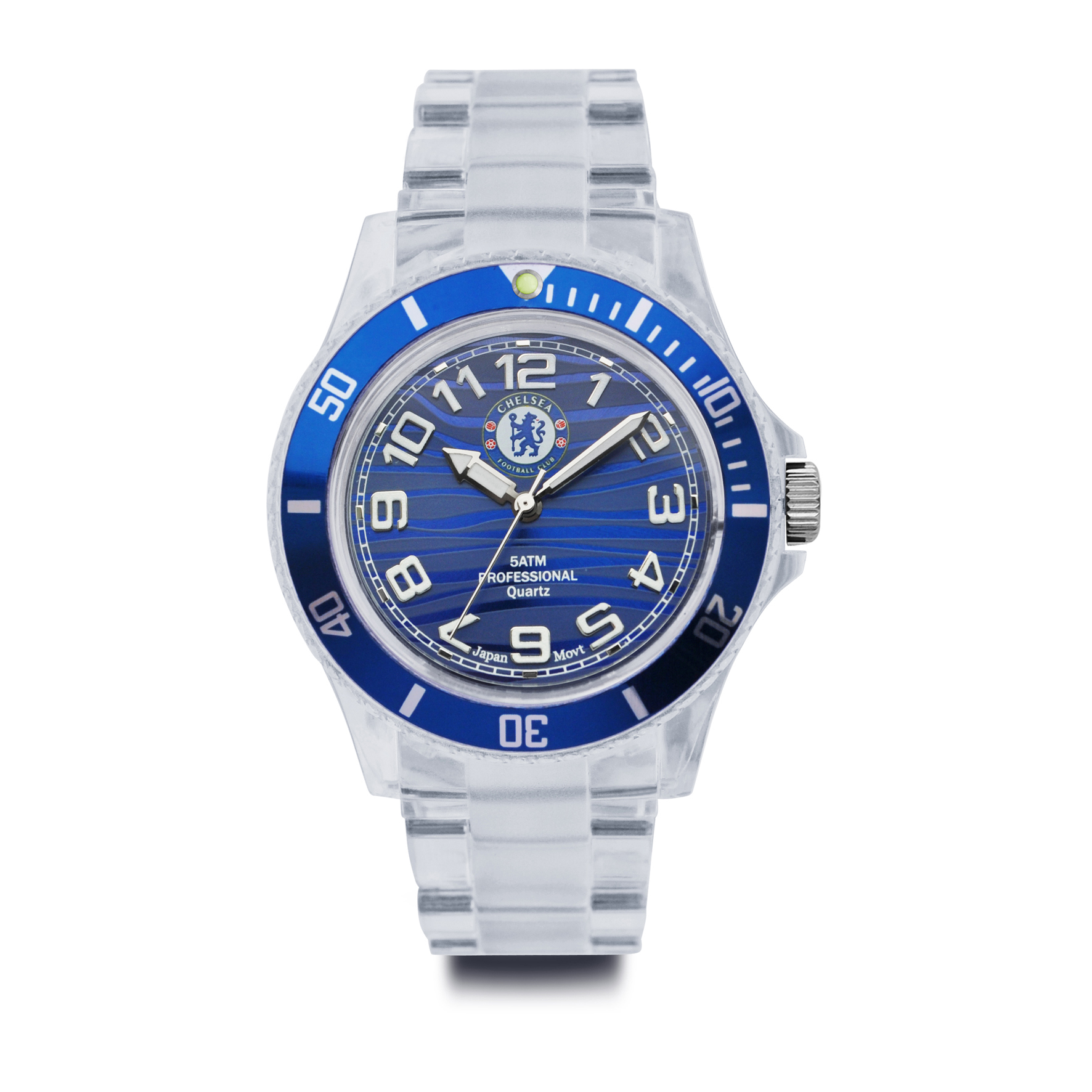 Chelsea Clear Plastic Bracelet Strap Analogue Watch One Size Only