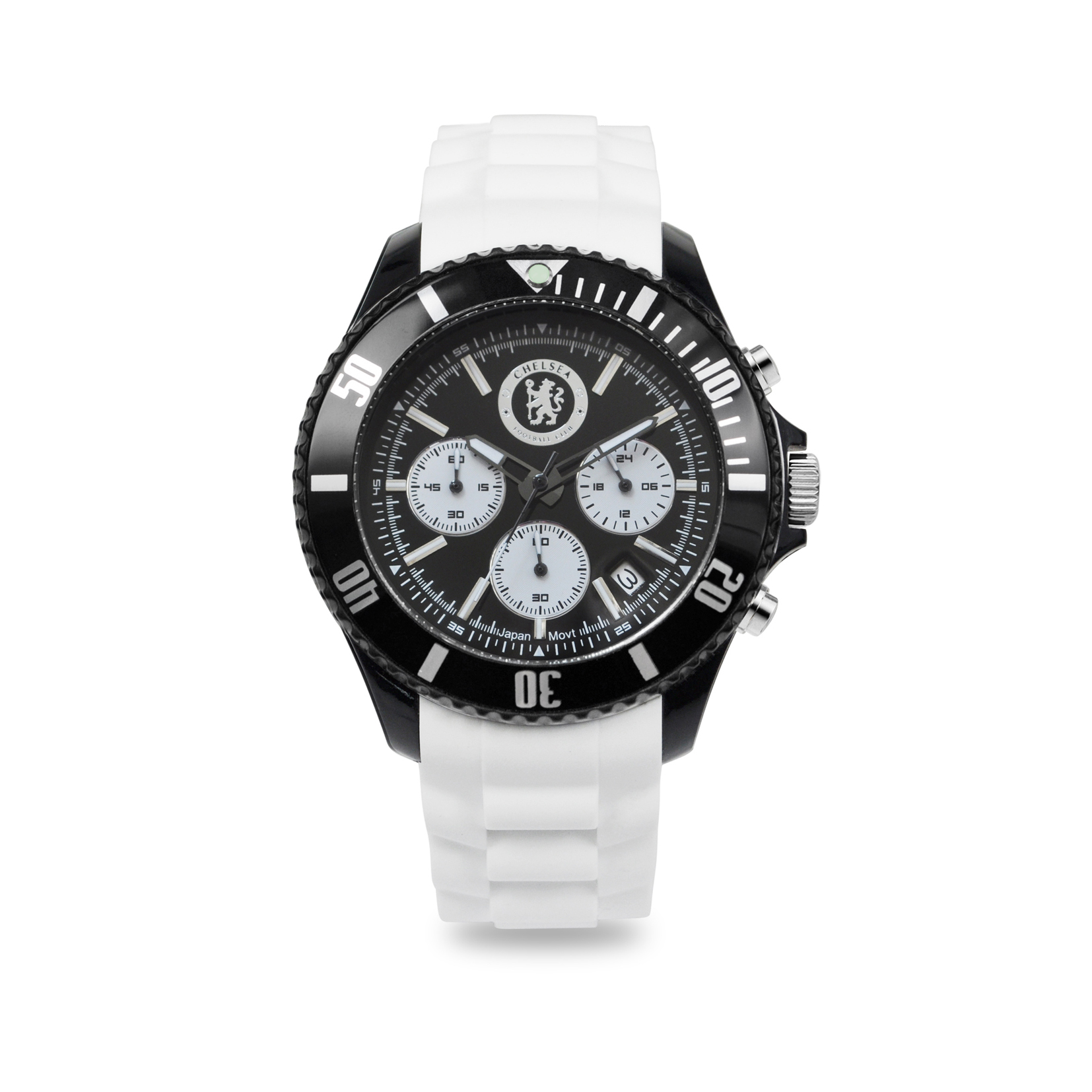 Chelsea Silicon Strap Chronograph Watch with Date