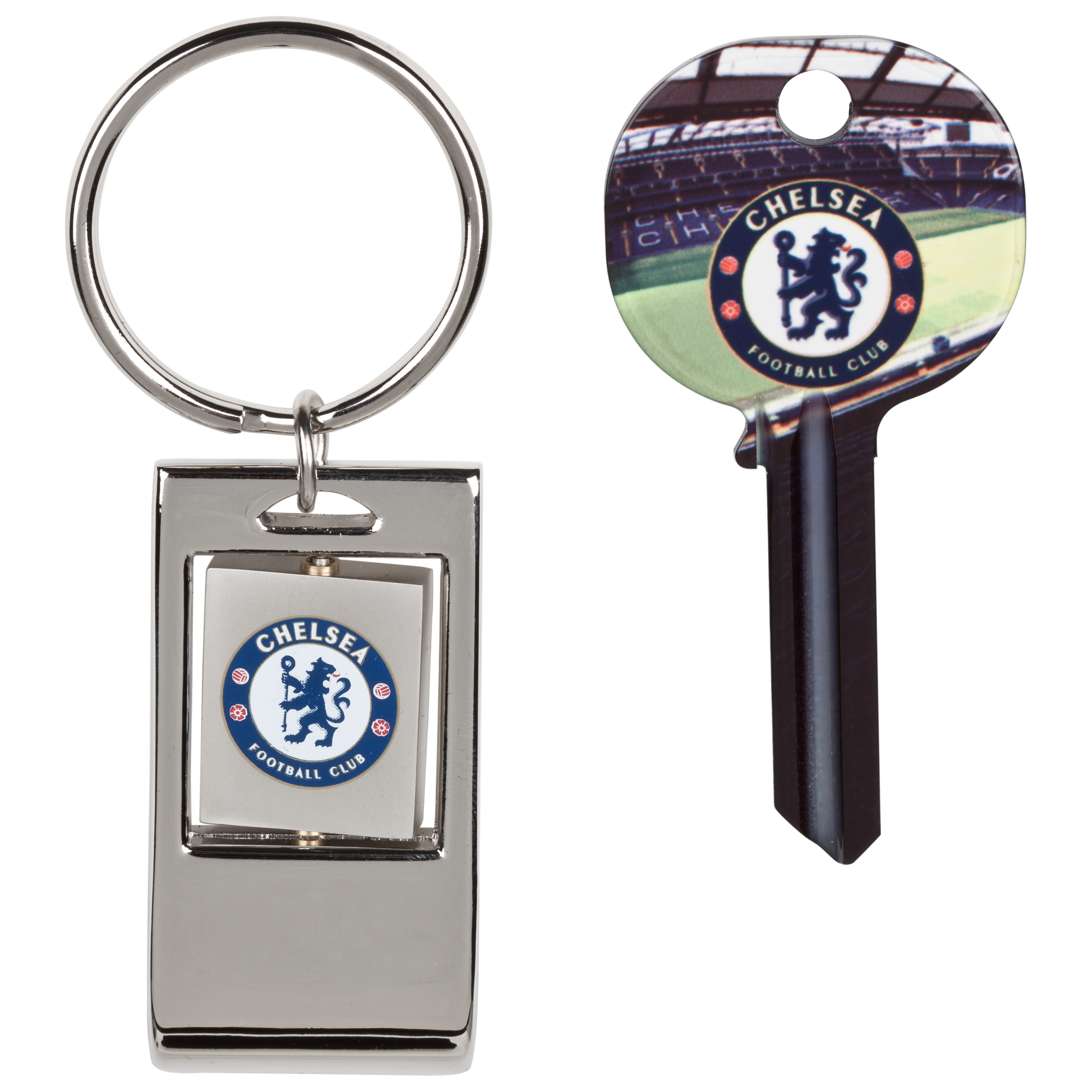 Chelsea Blank Key and Bottle Opener Key Ring Set in Shirt Shaped Tin