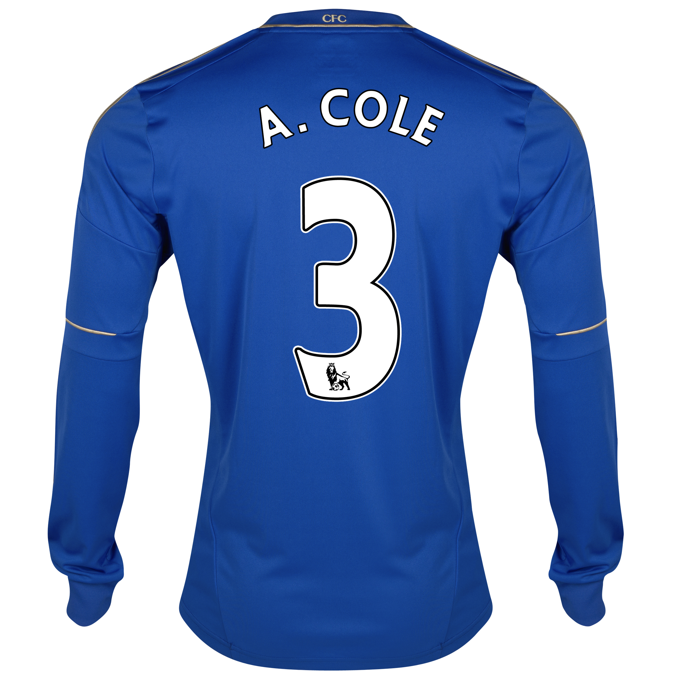 Chelsea Home Shirt 2012/13 - Long Sleeved - Youths with A.Cole 3 printing