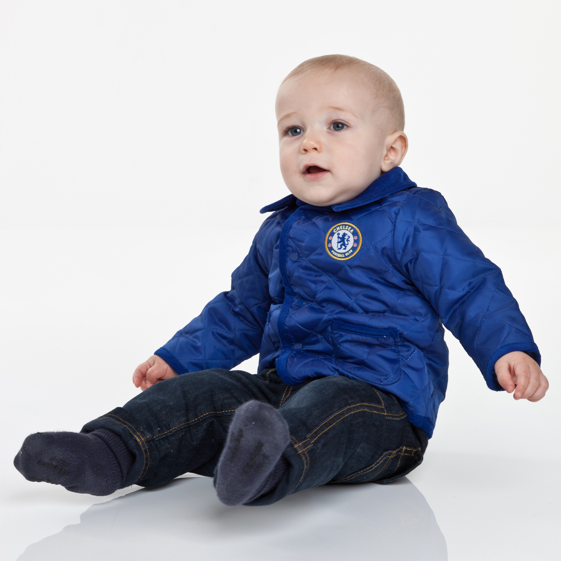 Chelsea Quilted Jacket - Navy - Baby Boys