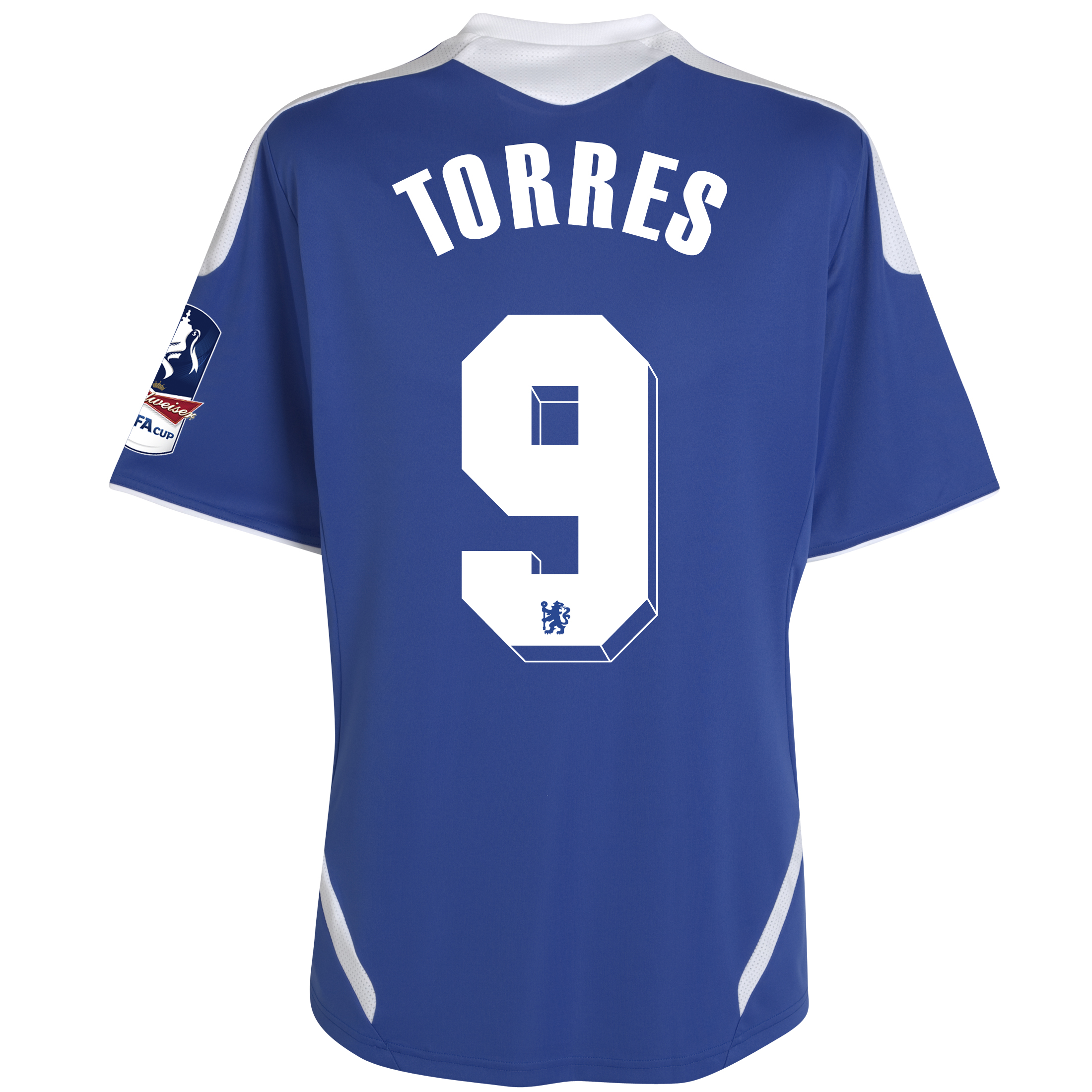 Chelsea Home FA Cup Shirt Including Embroidery 2011/12 - Kids with Torres 9 printing