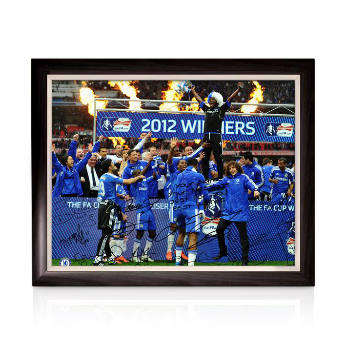 Chelsea Personalised Limited Edition The FA Cup Winners 3 - Framed