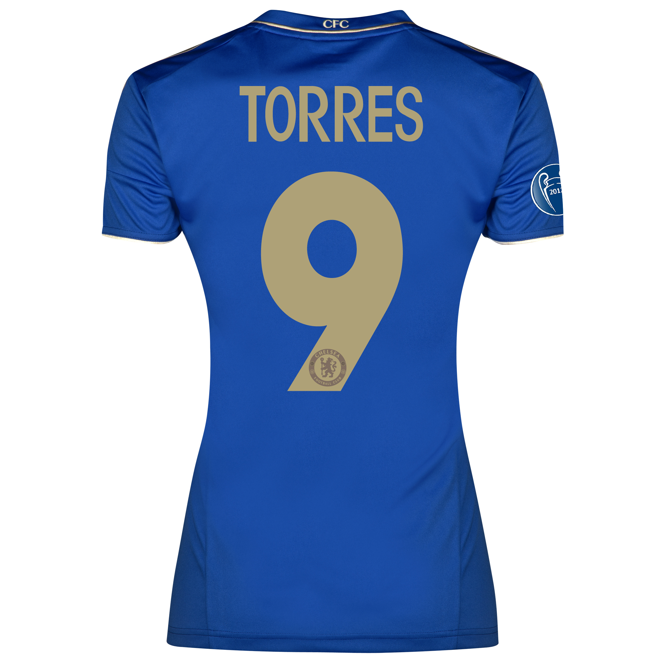 Chelsea Home Shirt 2012~13 Womens Including Gold Star with Torres 9 printing