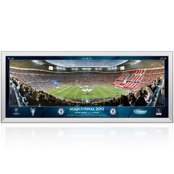 Chelsea Champions League Final Line Up Panoramic - 13 x 5 Inch