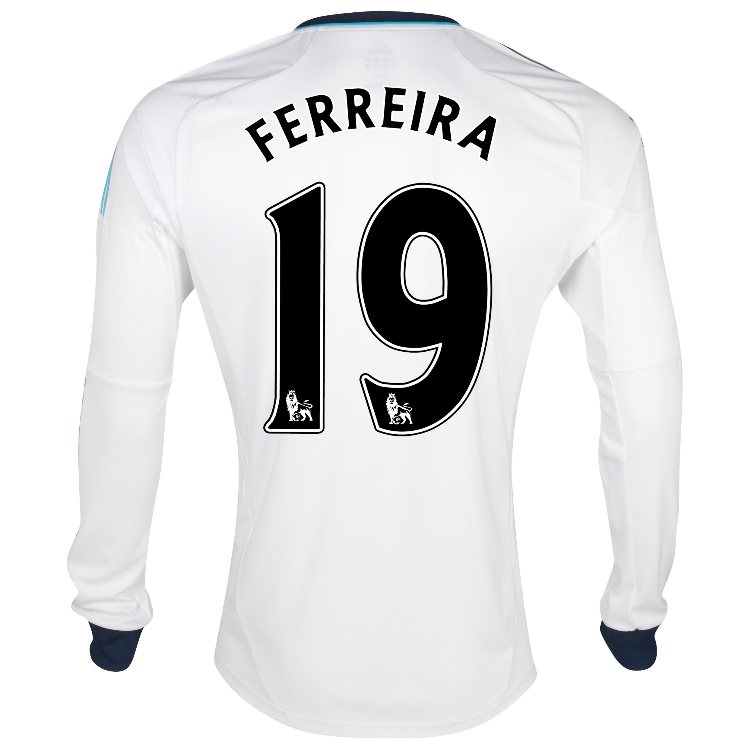 Chelsea Away Shirt 2012/13 - Long Sleeved with Ferreira 19 printing