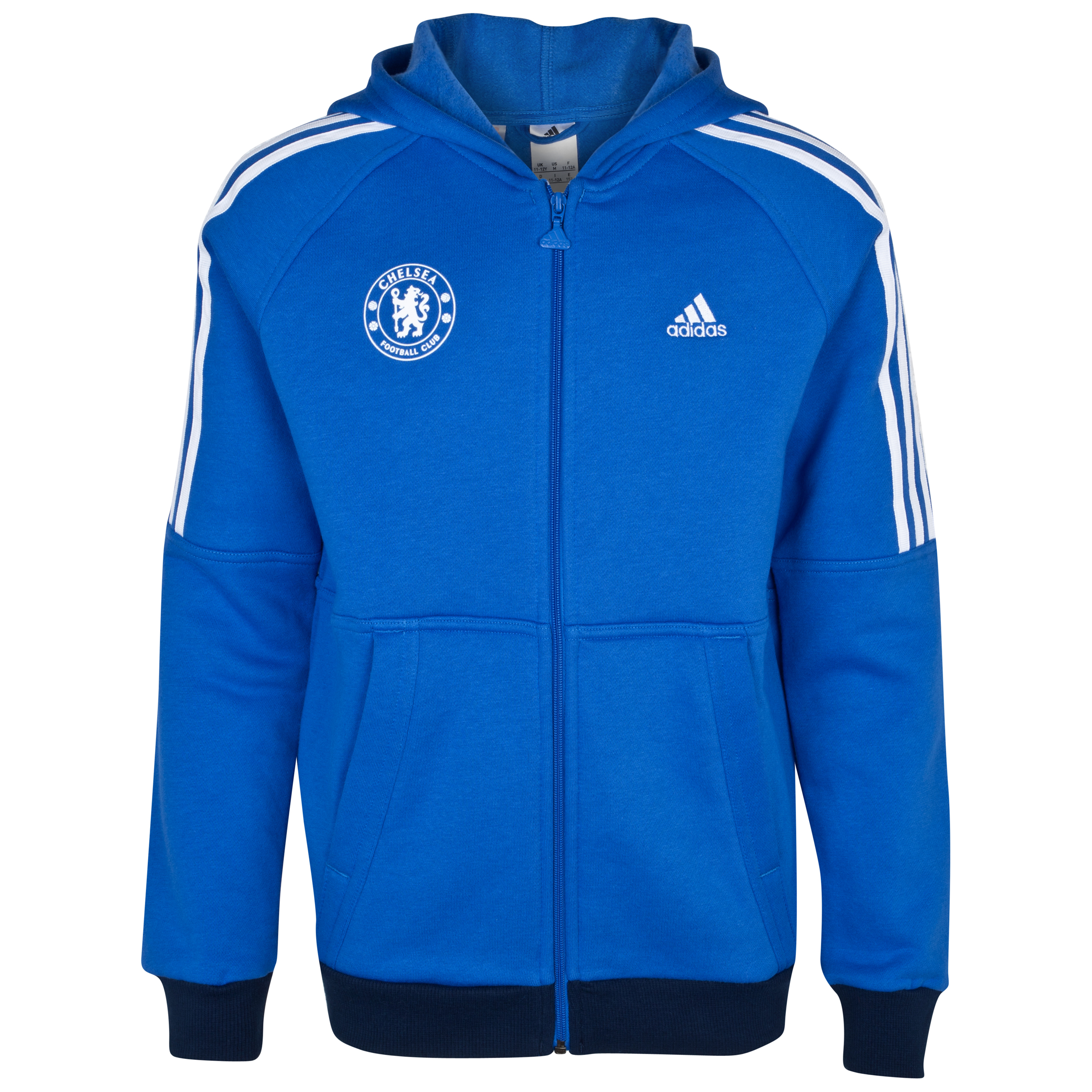 adidas Chelsea Recharged Core Full Zip Hoodie - Satellite/White - Kids