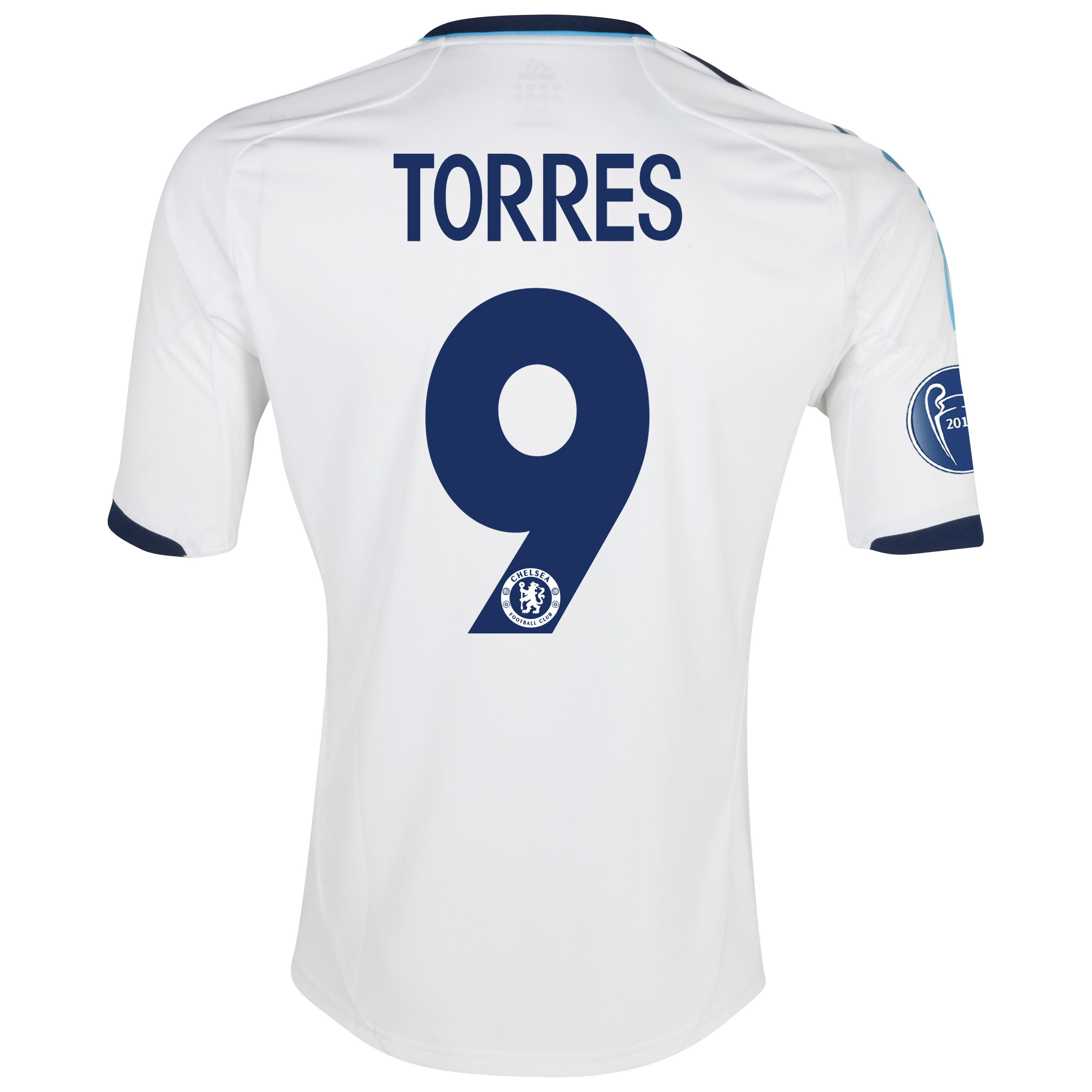 Chelsea UEFA Champions League Shirt Away Shirt 2012/13 - with Torres 9 printing