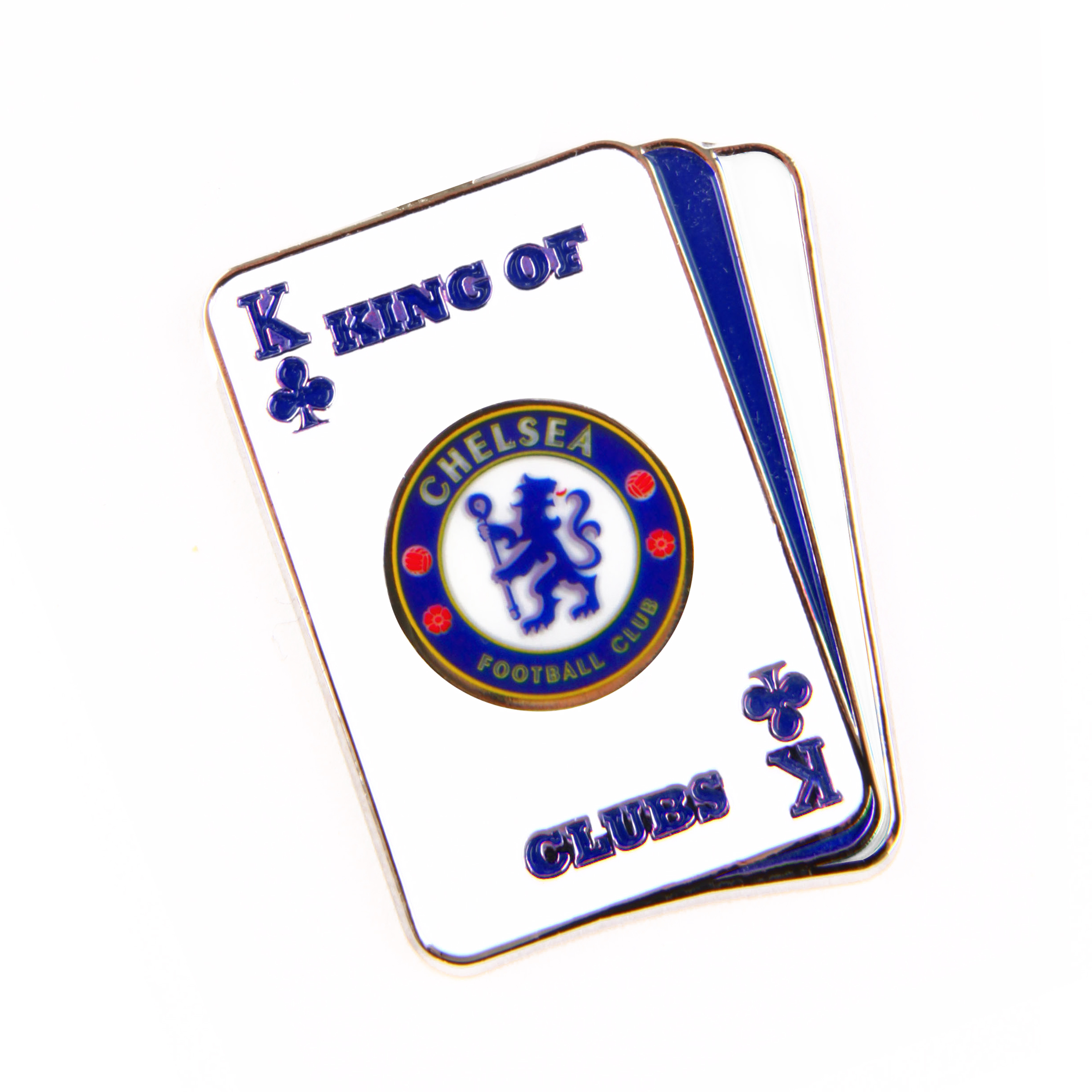Chelsea King of Clubs Playing Card Badge