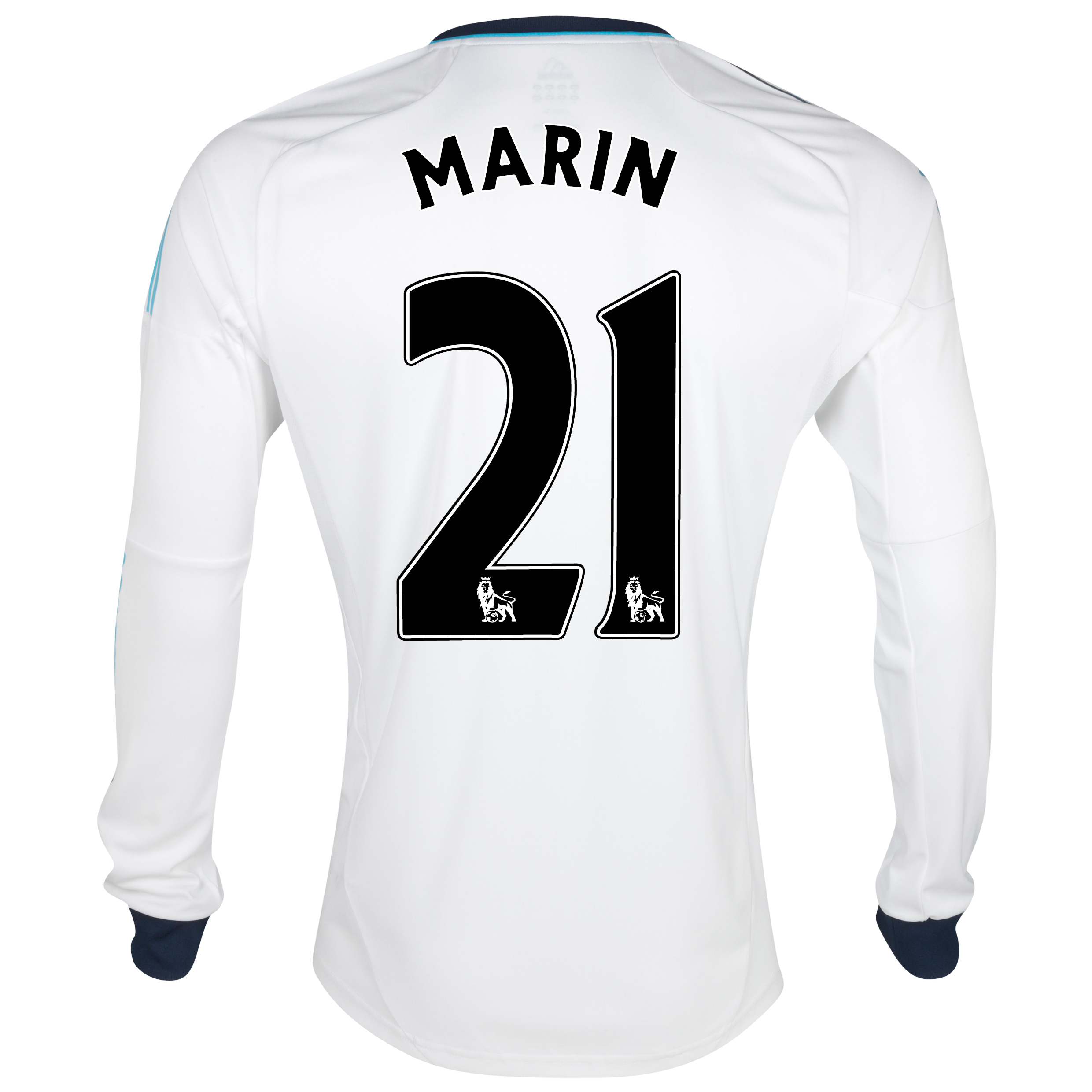 Chelsea Away Shirt 2012/13 - Long Sleeved - Kids with Marin 21 printing