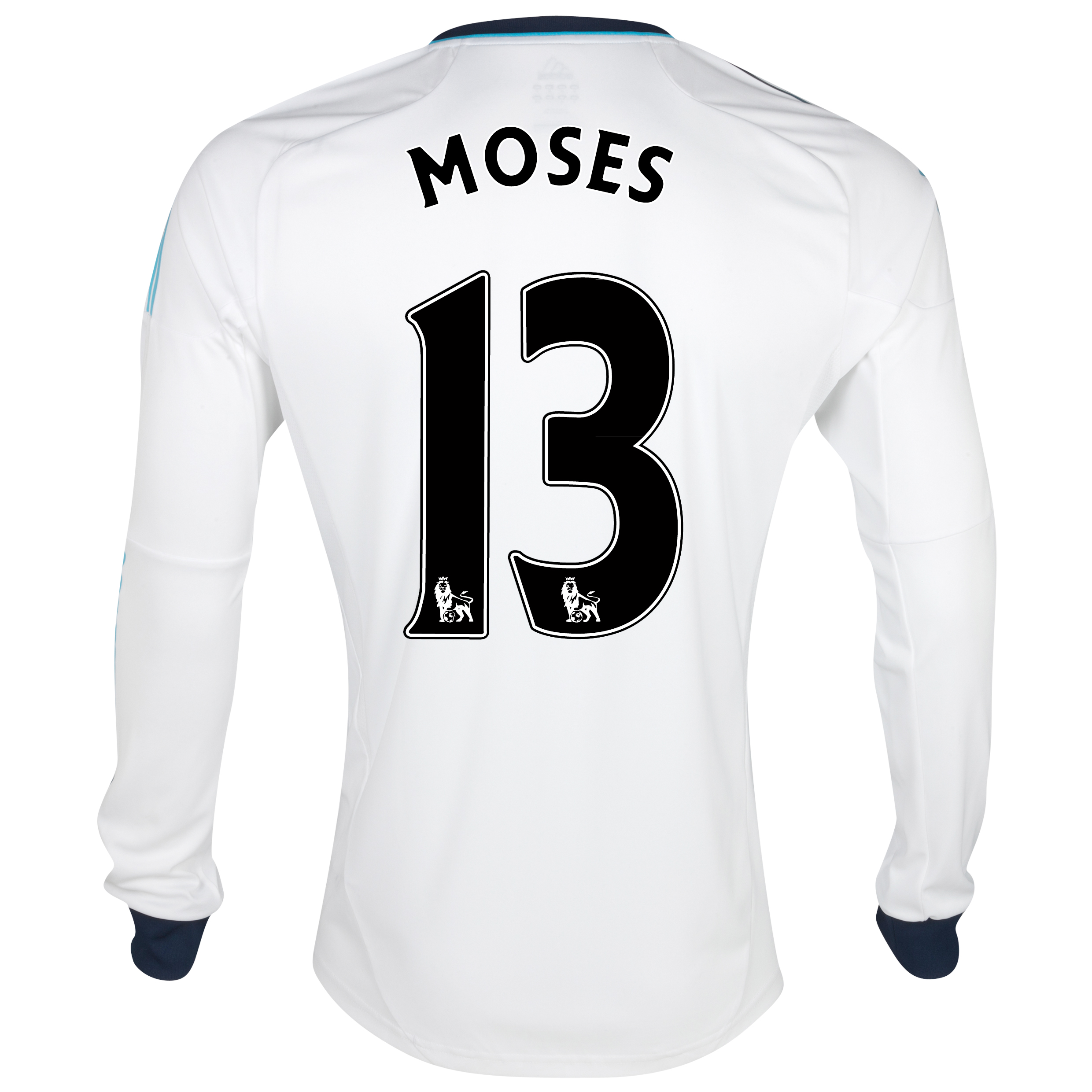 Chelsea Away Shirt 2012/13 - Long Sleeved  - Youths with Moses 13 printing
