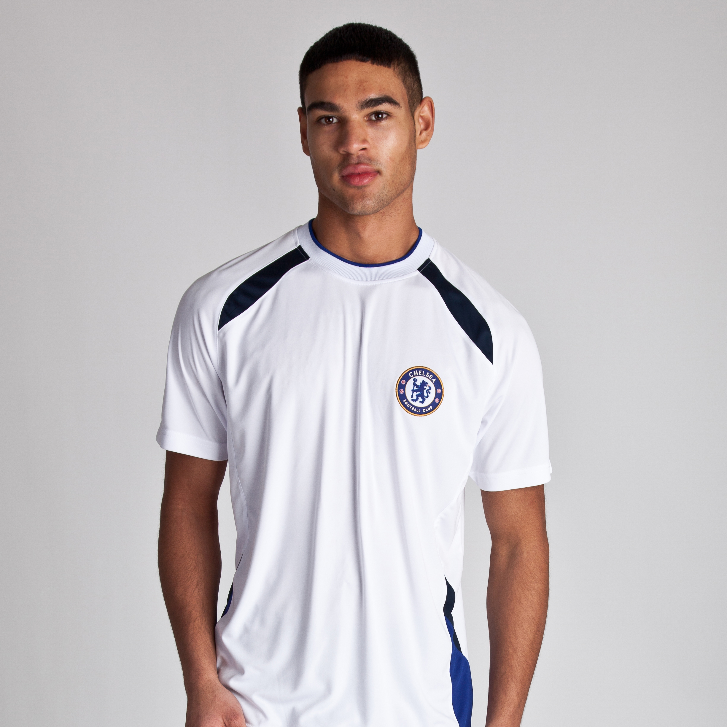 Chelsea Basic Poly Panel T-Shirt - White