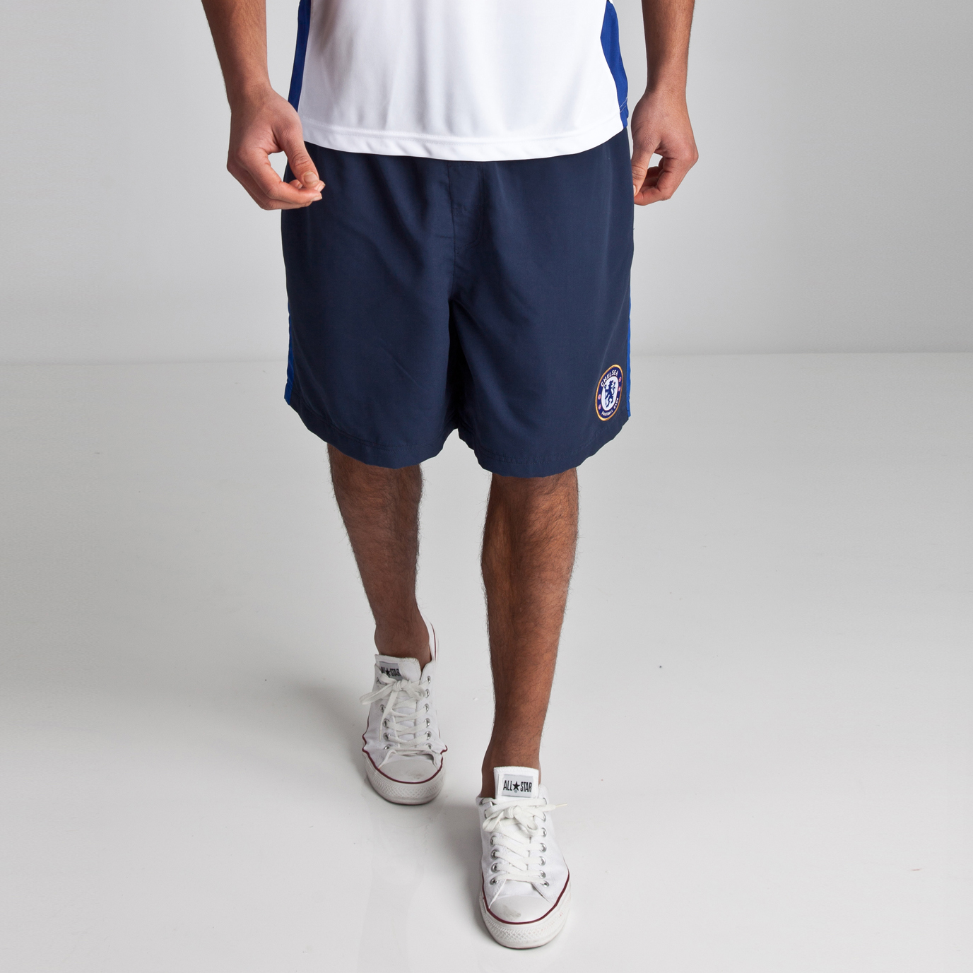 Chelsea Basic Woven Shorts - Navy