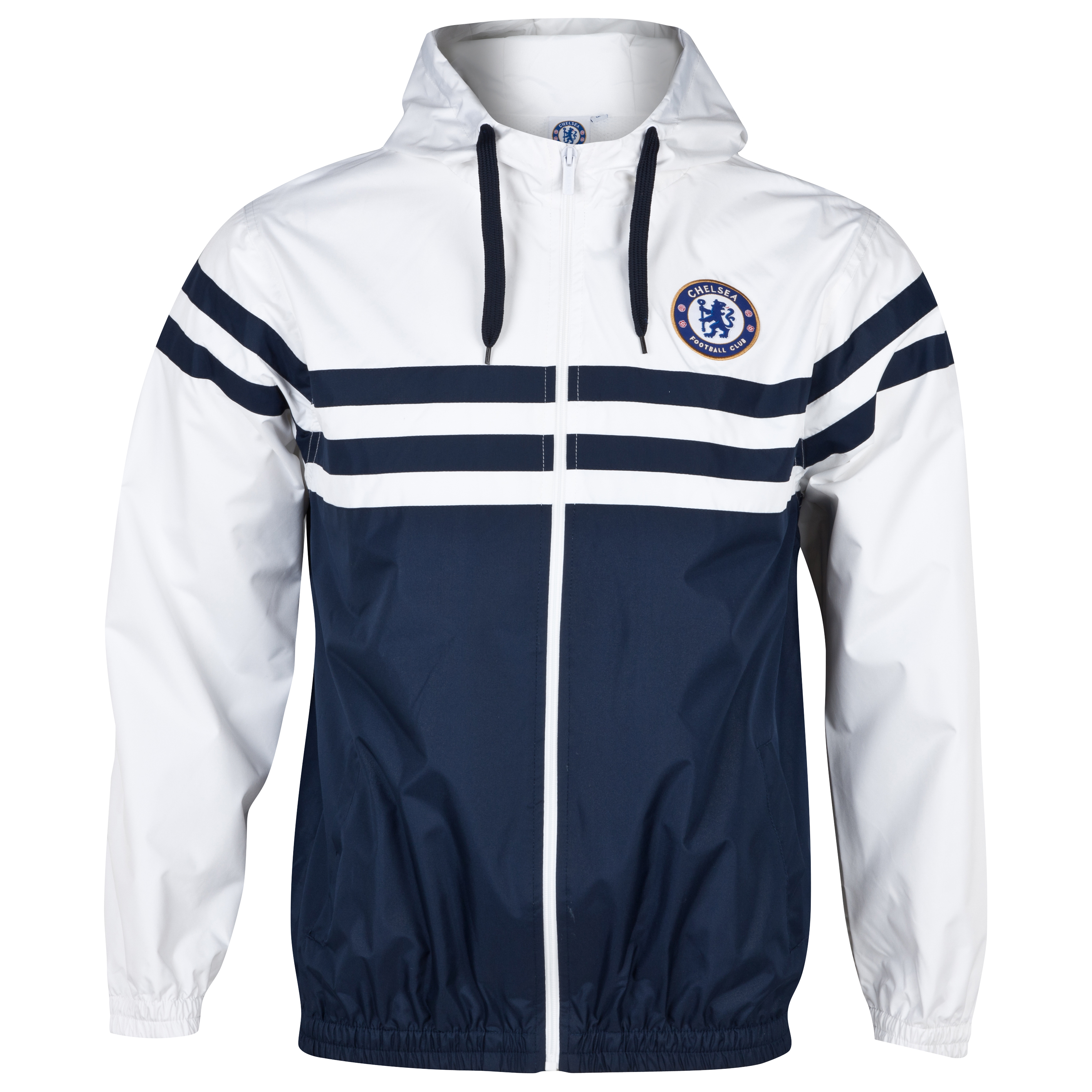 Chelsea Core Paneled Shower Jacket - White