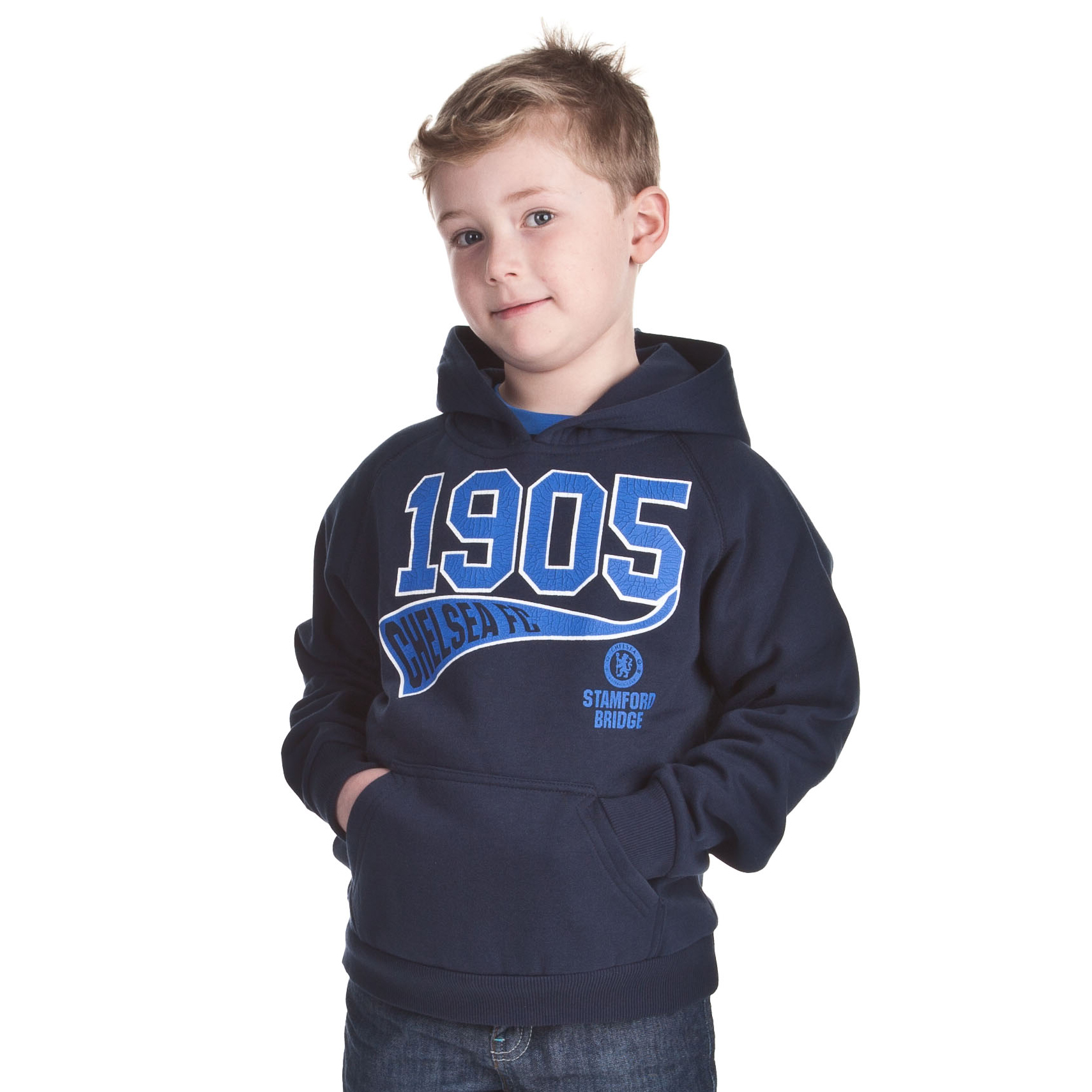 Chelsea Fashion 1905 Graphic Hoody - Navy - Older Boys
