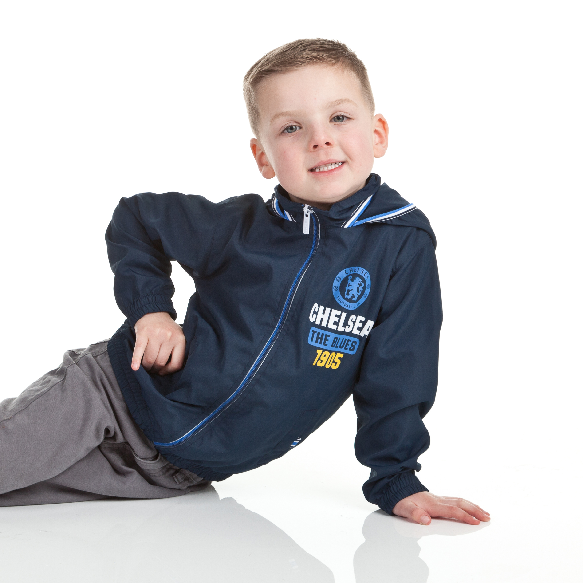 Chelsea Fashion Hooded Shower Jacket - Navy - Infant Boys
