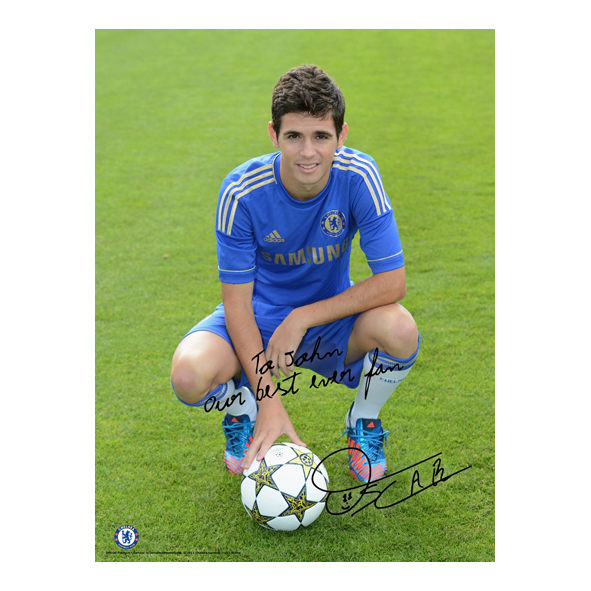 Chelsea Personalised Oscar and Ball Poster