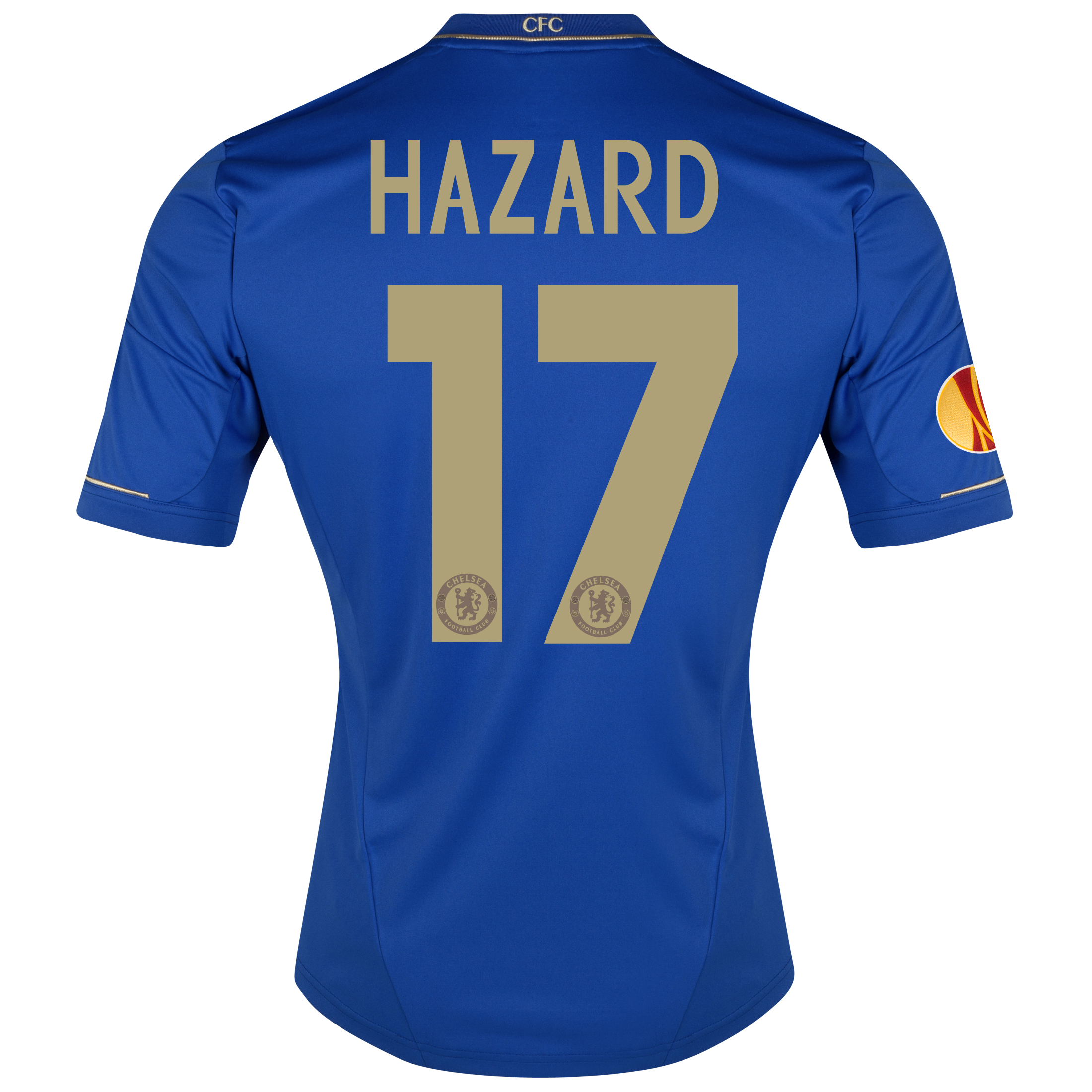 Chelsea UEFA Europa League Home Shirt 2012/13 - Outsize with Hazard 17 printing Including Europa Badge