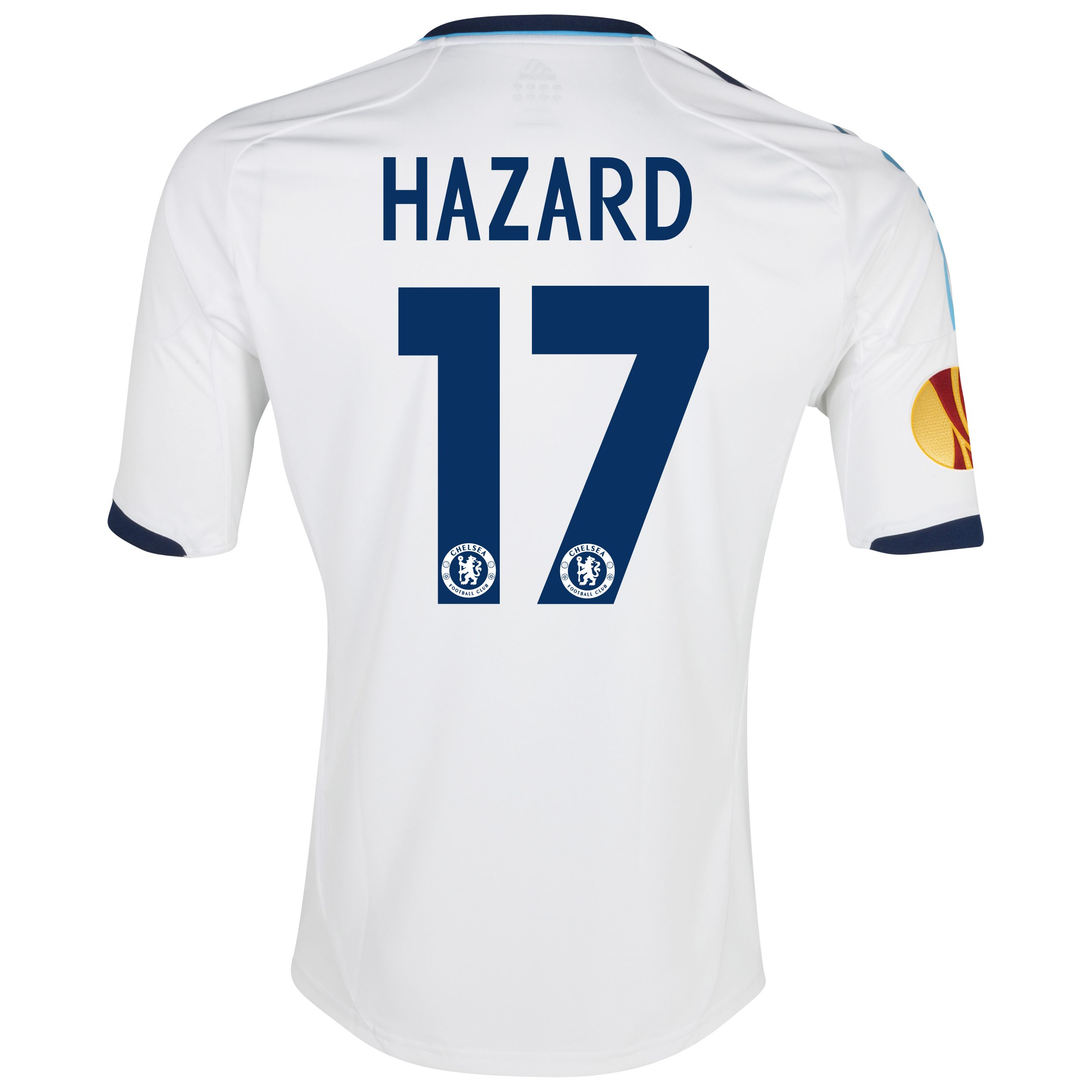 Chelsea UEFA Europa League Away Shirt 2012/13 with Hazard 17 printing Including Europa Badge