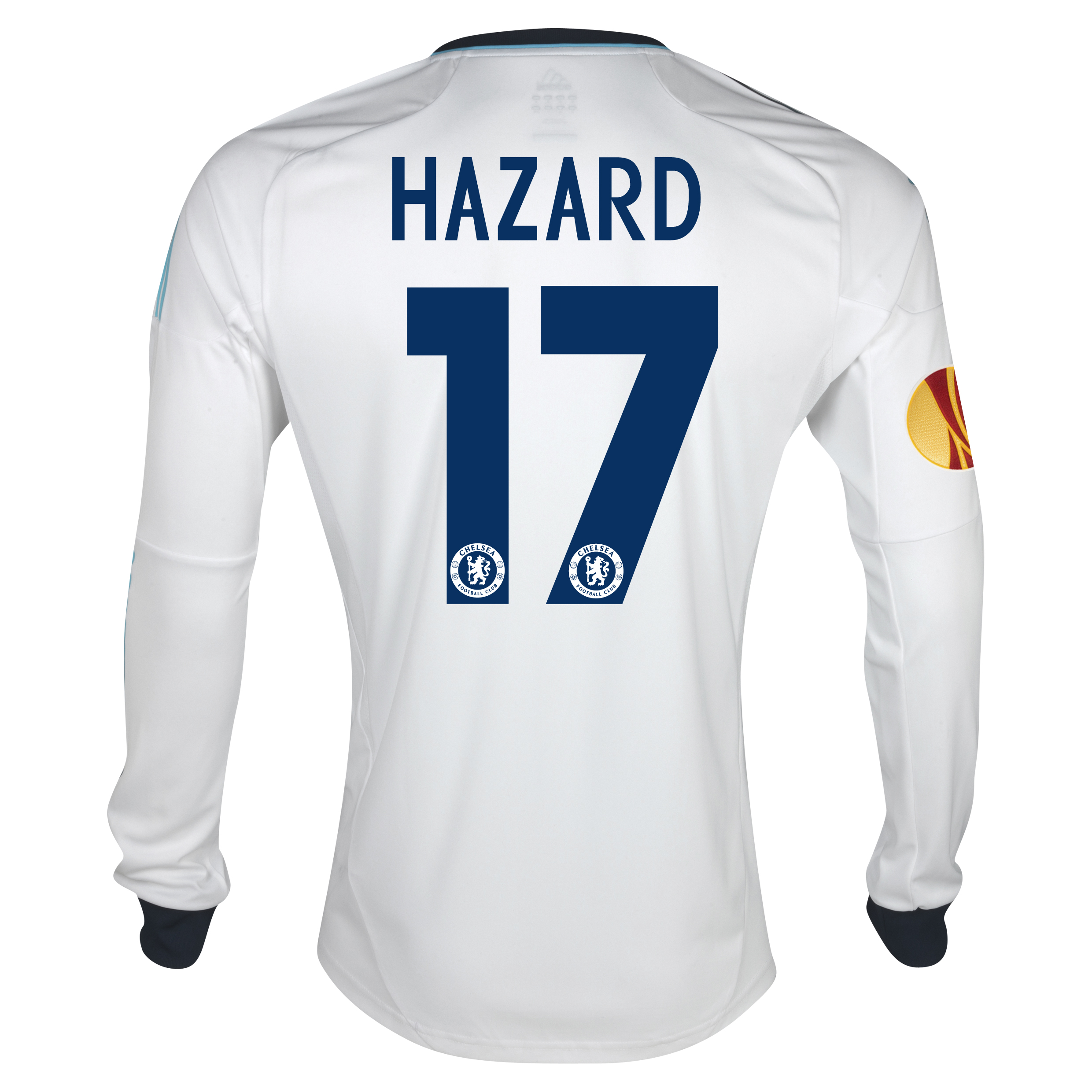 Chelsea UEFA Europa League Away Shirt 2012/13 - Long Sleeved  - Youths with Hazard 17 printing Including Europa Badge