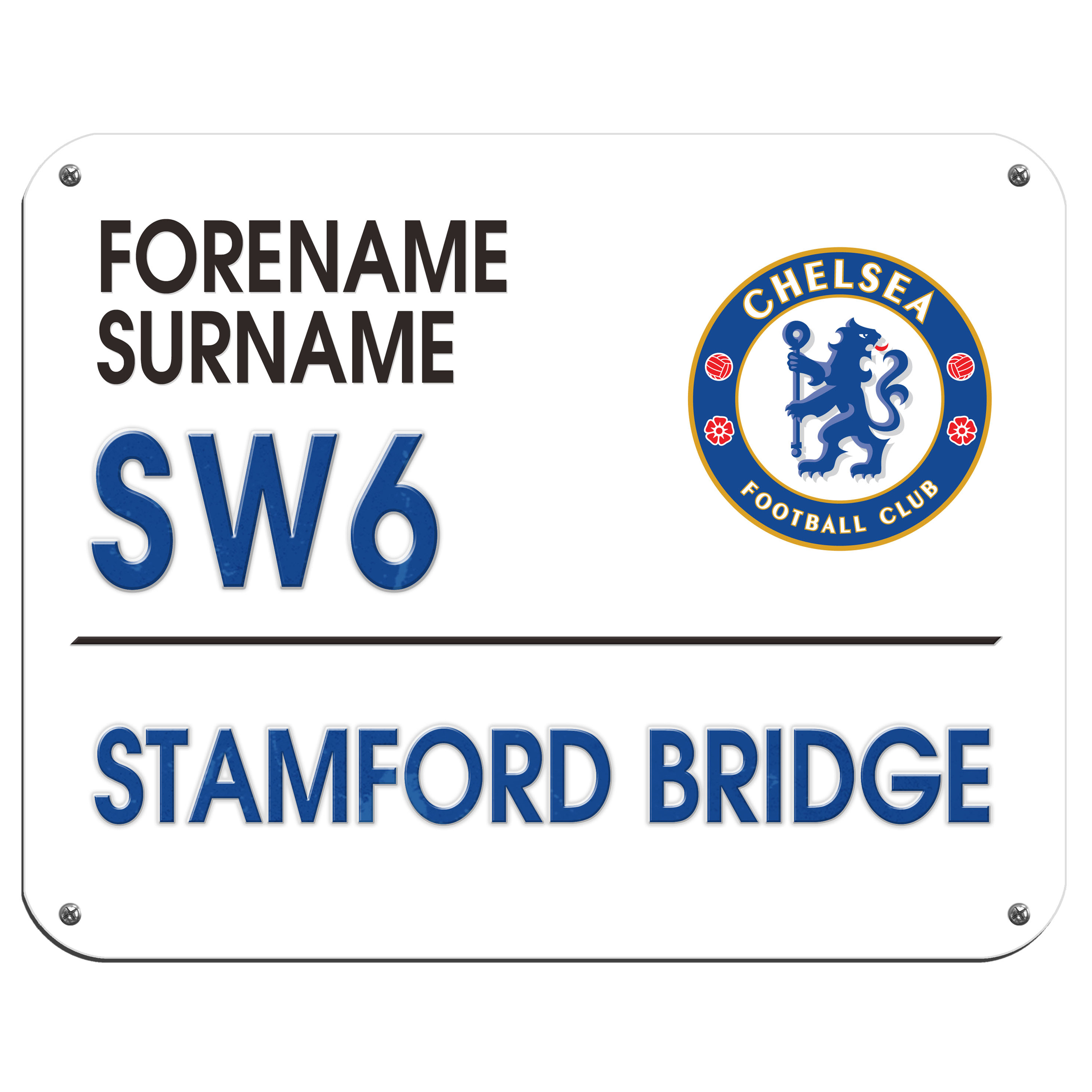 Chelsea Personalised Street Sign Mouse Mat