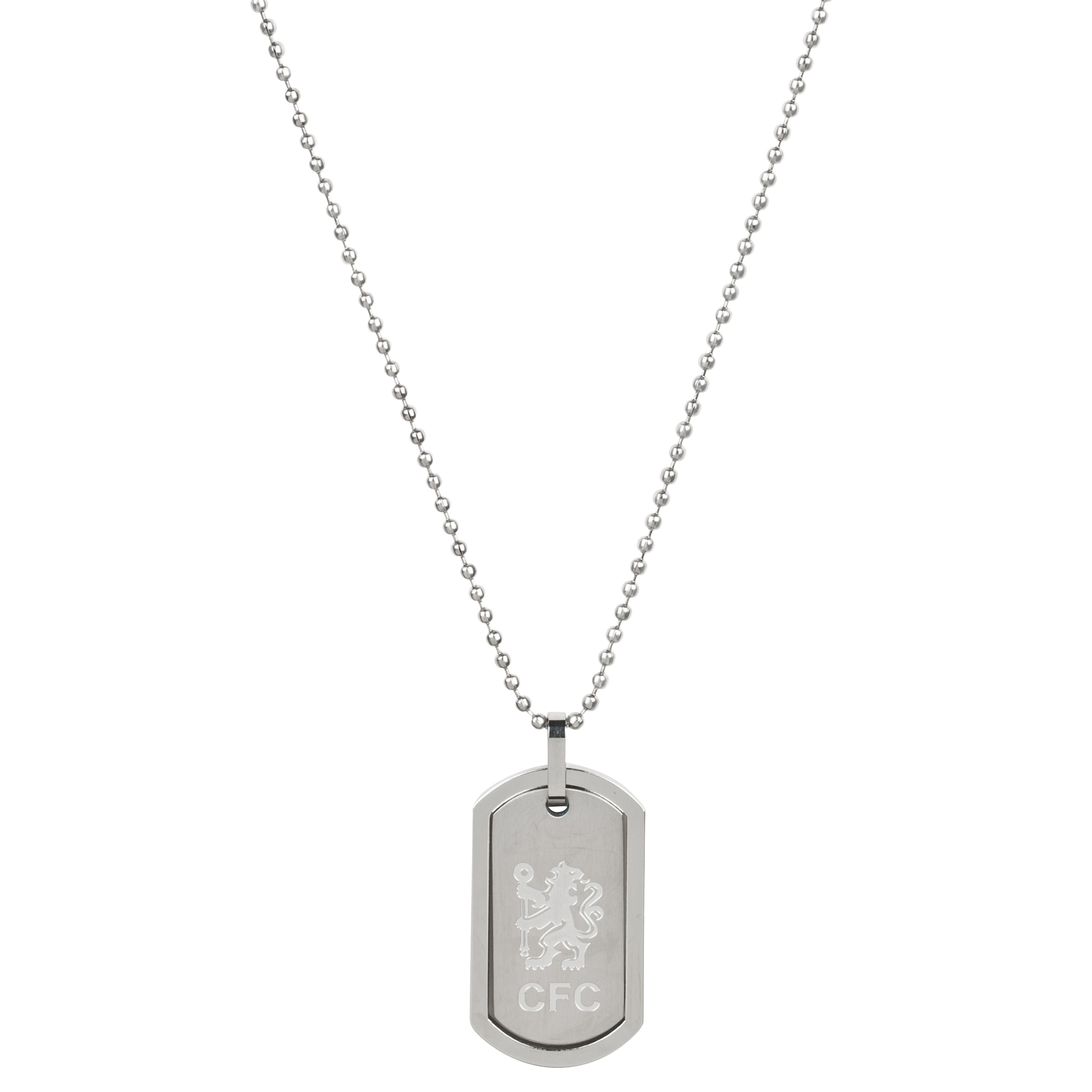 Chelsea Lion Dog Tag And Chain - Stainless Steel