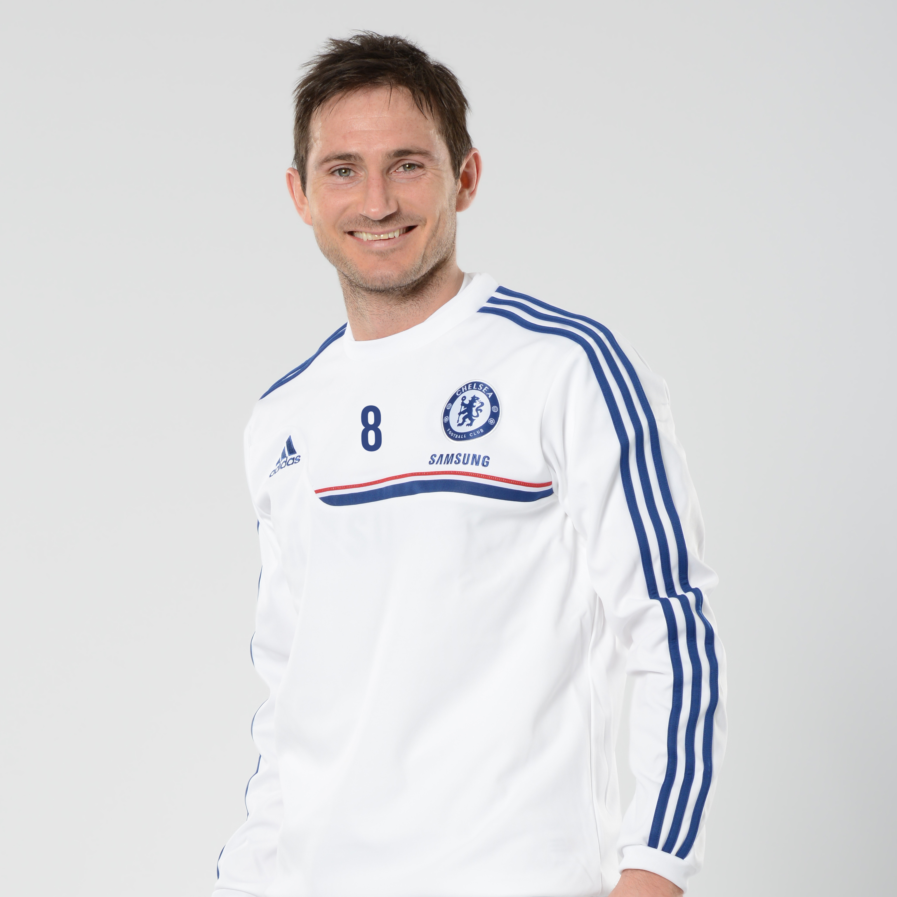 Chelsea Training Sweat Top White