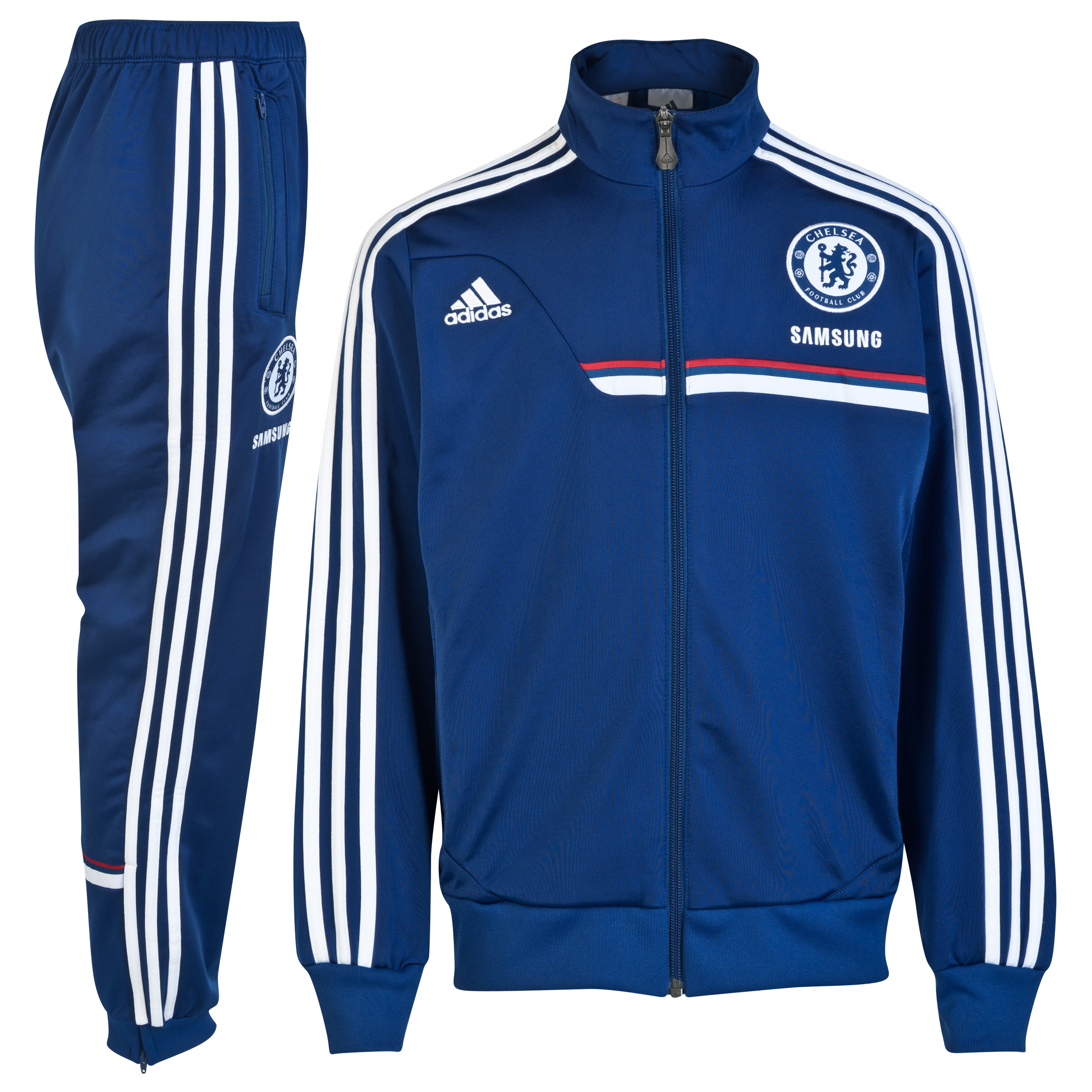Chelsea Training Presentation Suit Kids Dk Blue