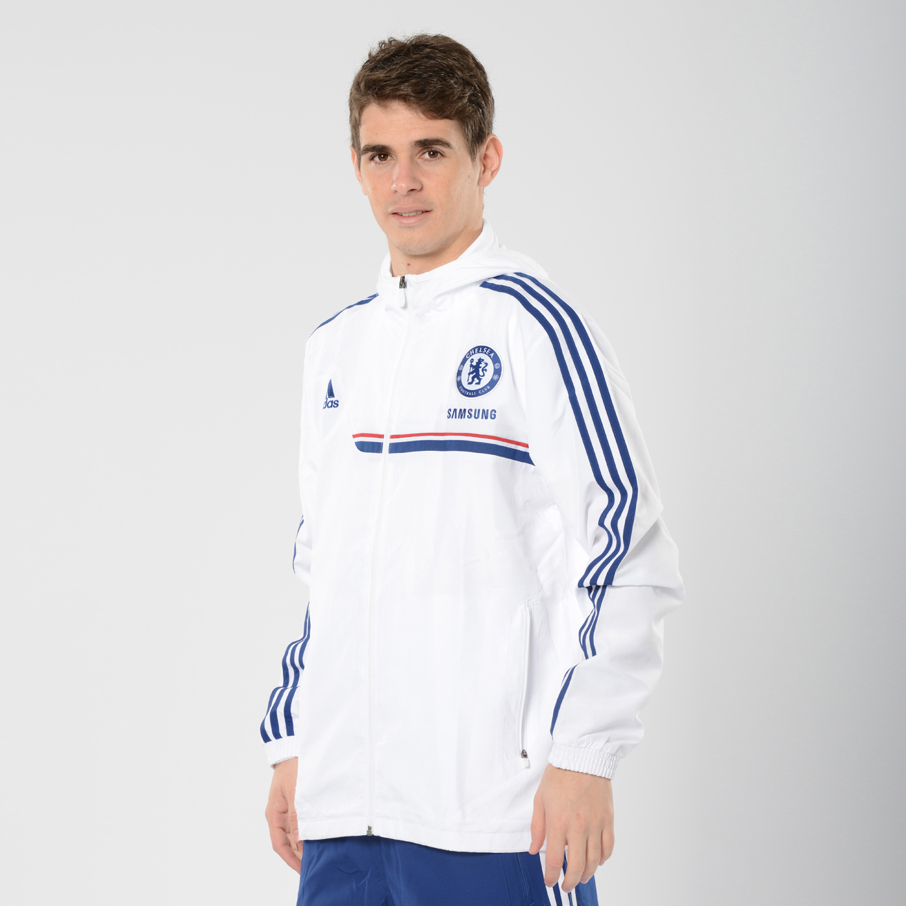 Chelsea Training Presentation Jacket Kids White