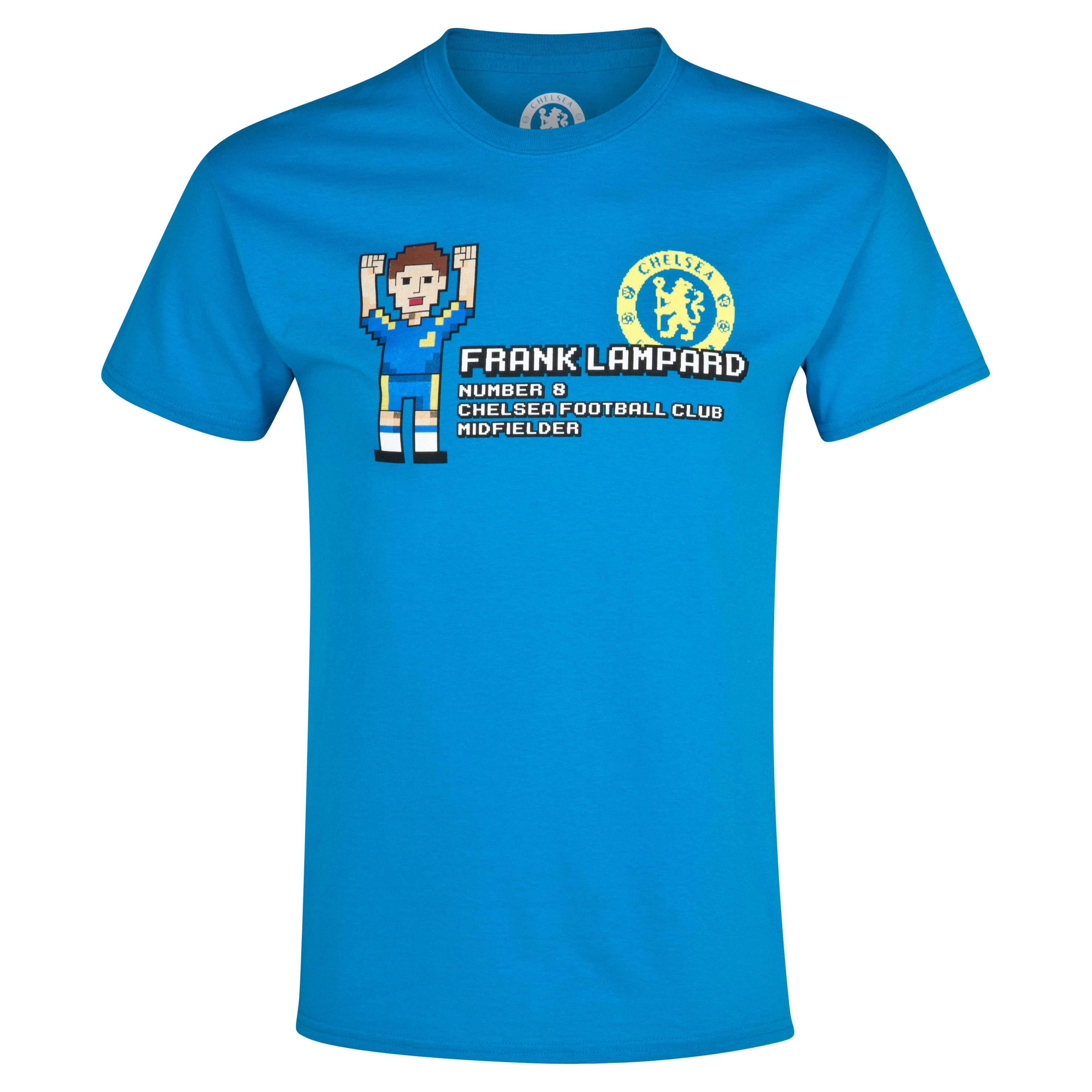 Chelsea Frank Lampard Pixel T-Shirt - Boys Blue