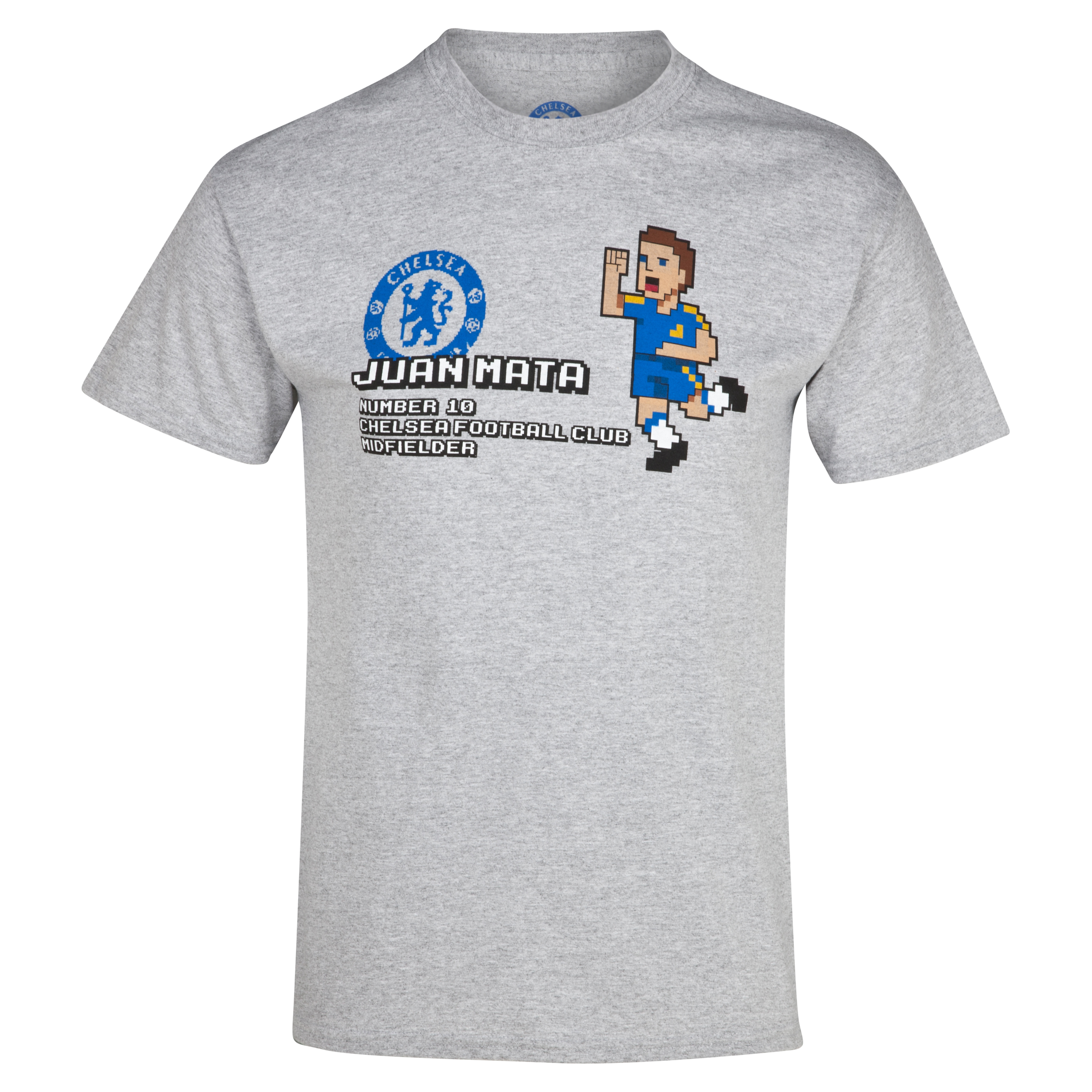Chelsea Juan Mata Pixel T-Shirt - Boys Grey