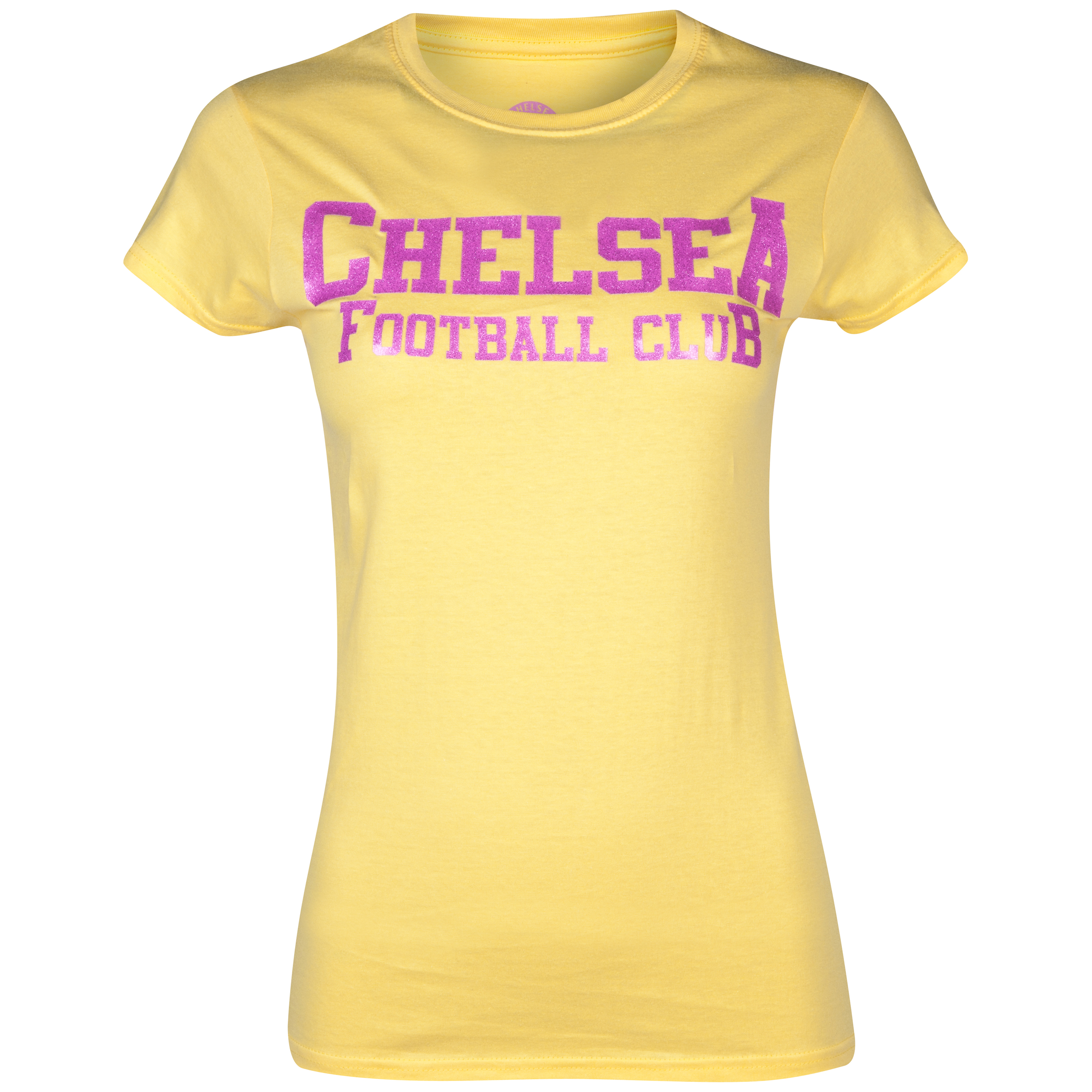 Chelsea Club Glitter T-Shirt - Womens Yellow
