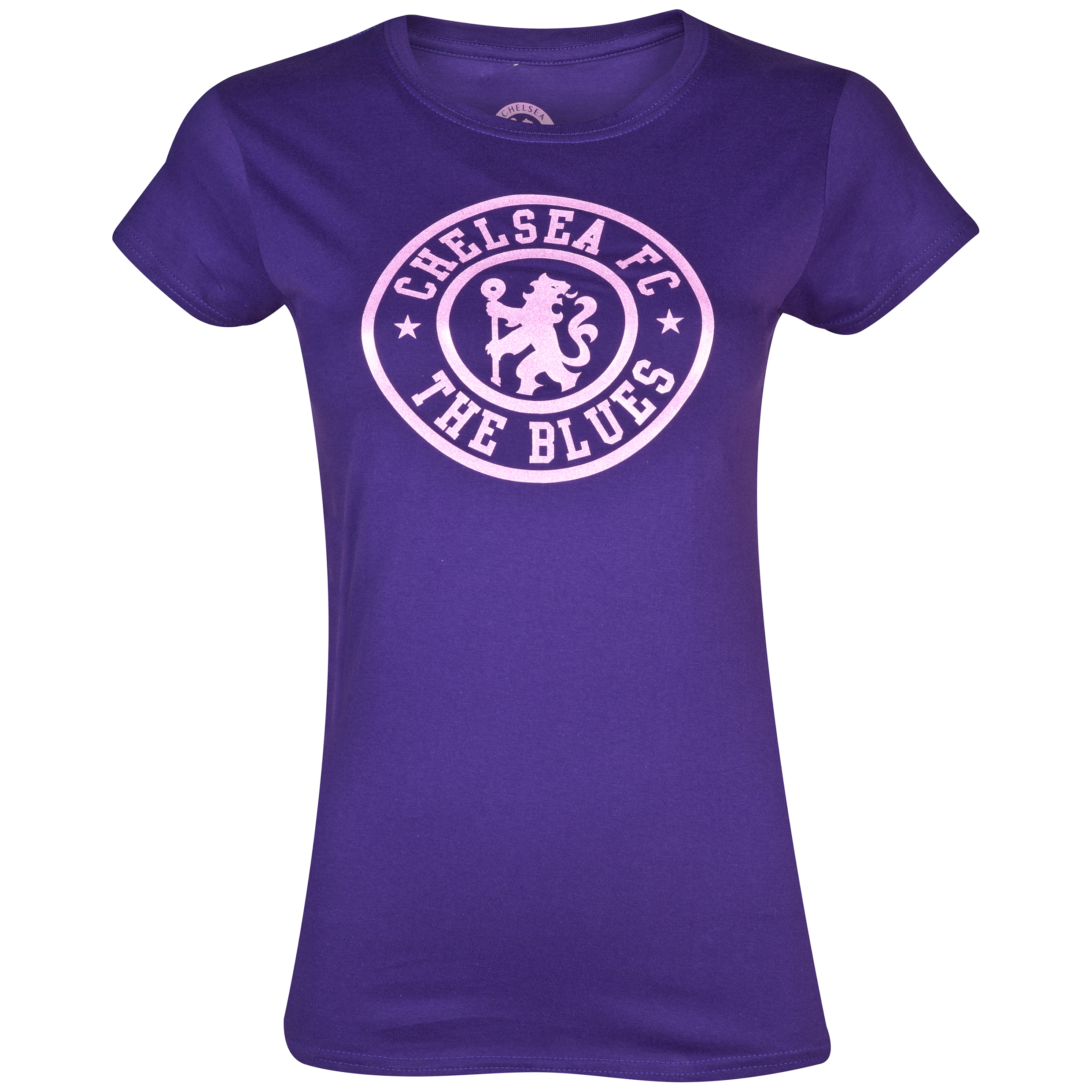 Chelsea Stamp Glitter T-Shirt - Womens Purple