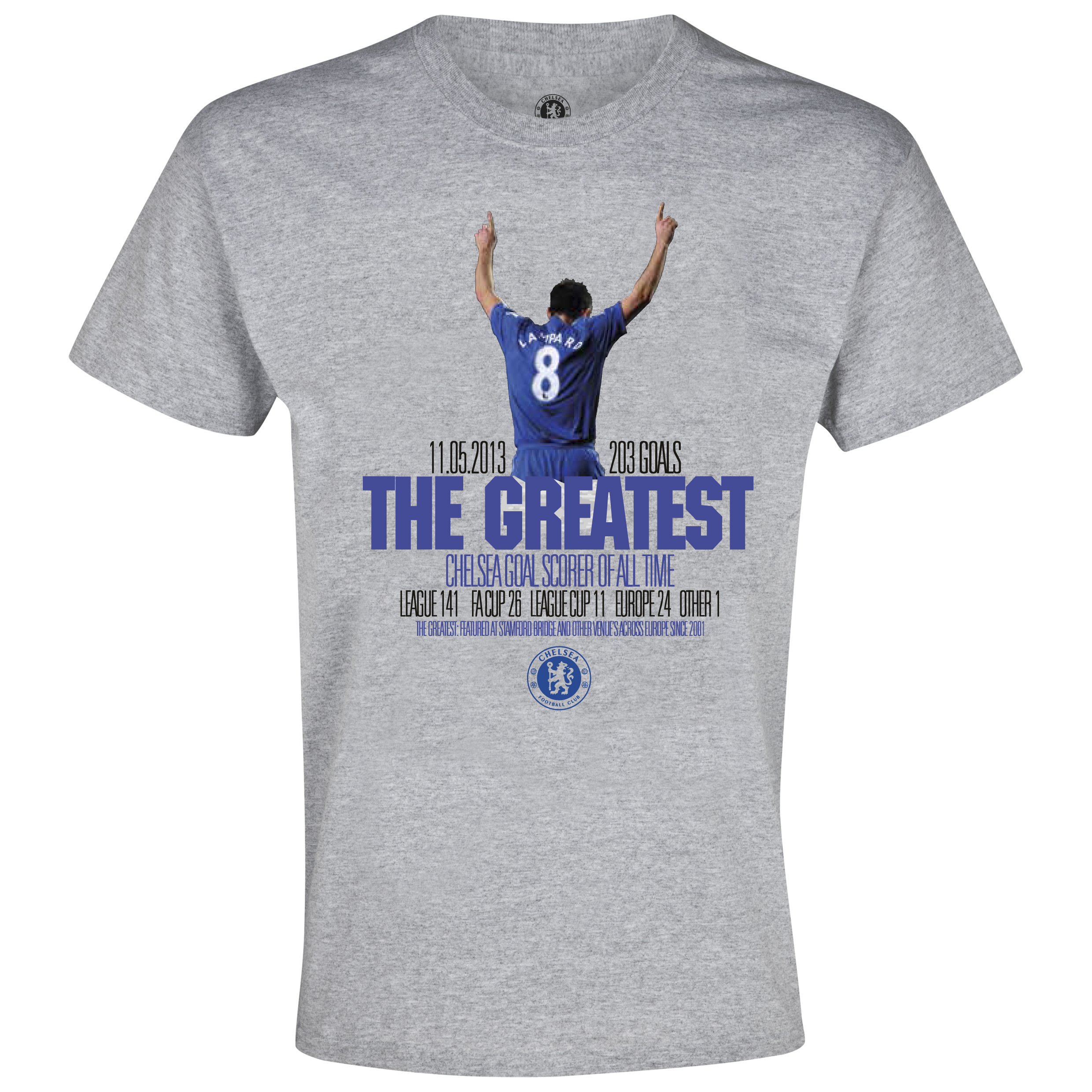Chelsea Lampard The Greatest Goal Scorer T-Shirt - Boys Grey