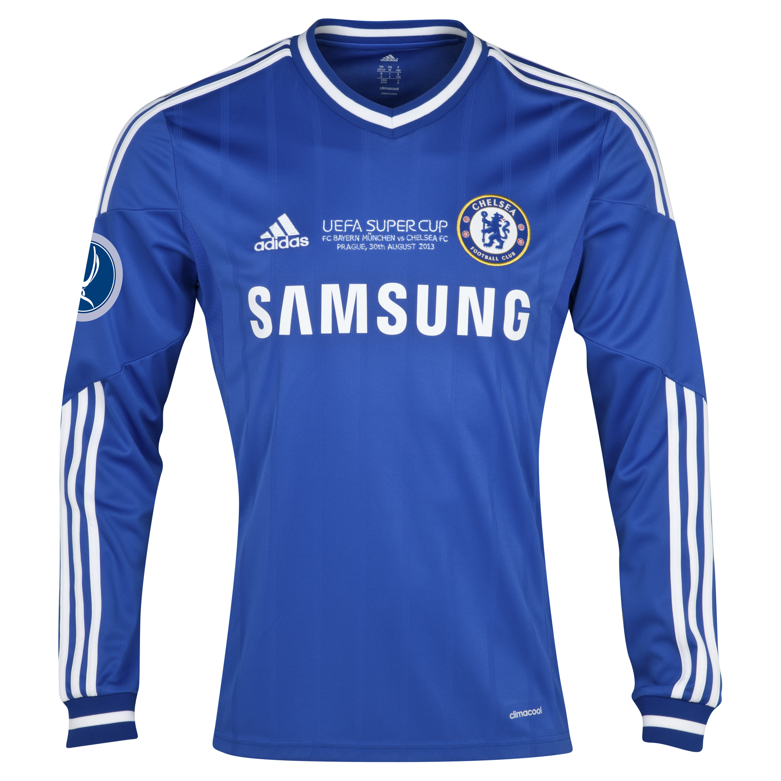 Chelsea Home Shirt 2013/14 - Long Sleeve - With Super Cup Embroidery