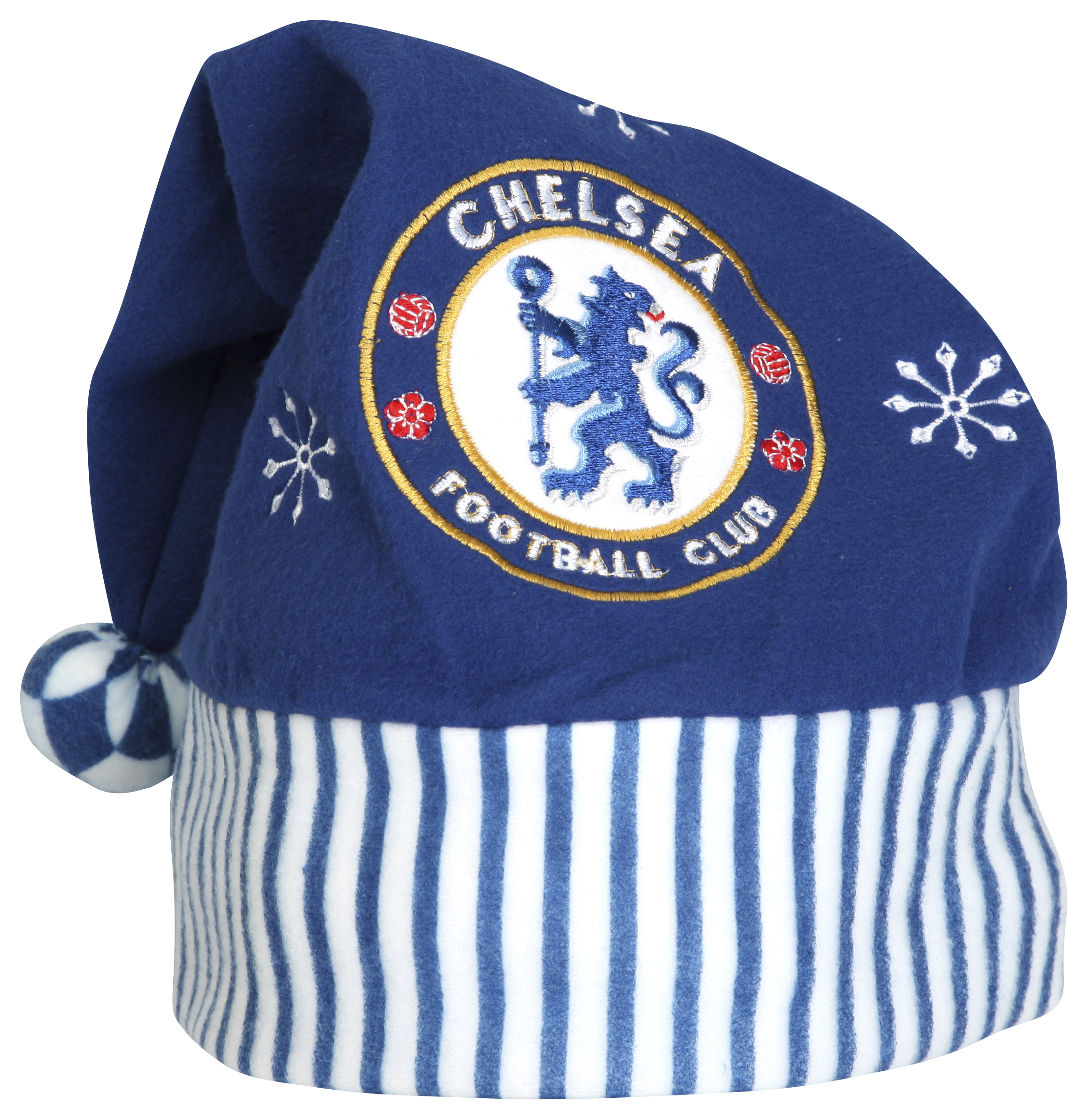 Chelsea Santa Hat - Blue/White