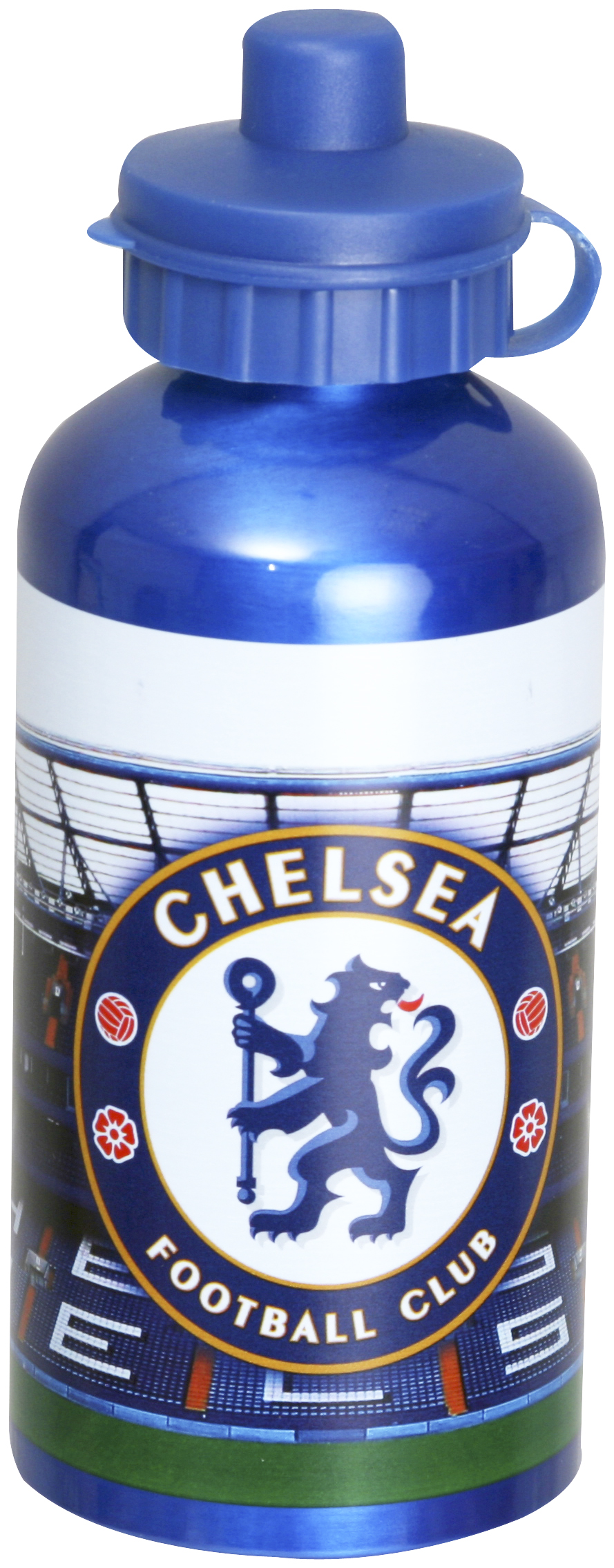 Chelsea Aluminium Stadium Design Bottle 500ml Blue